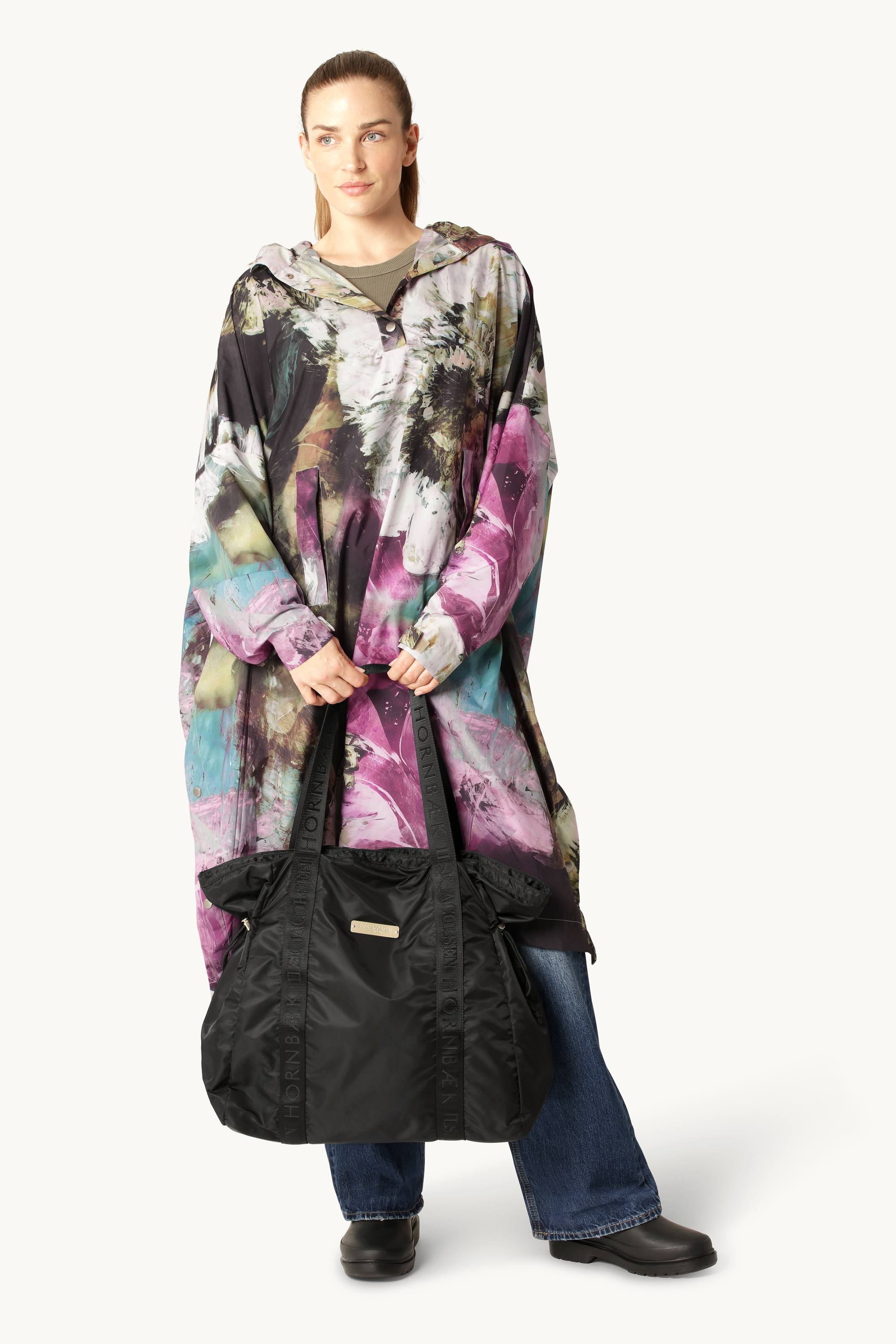 Lätt Regn Shopperväska - Black
