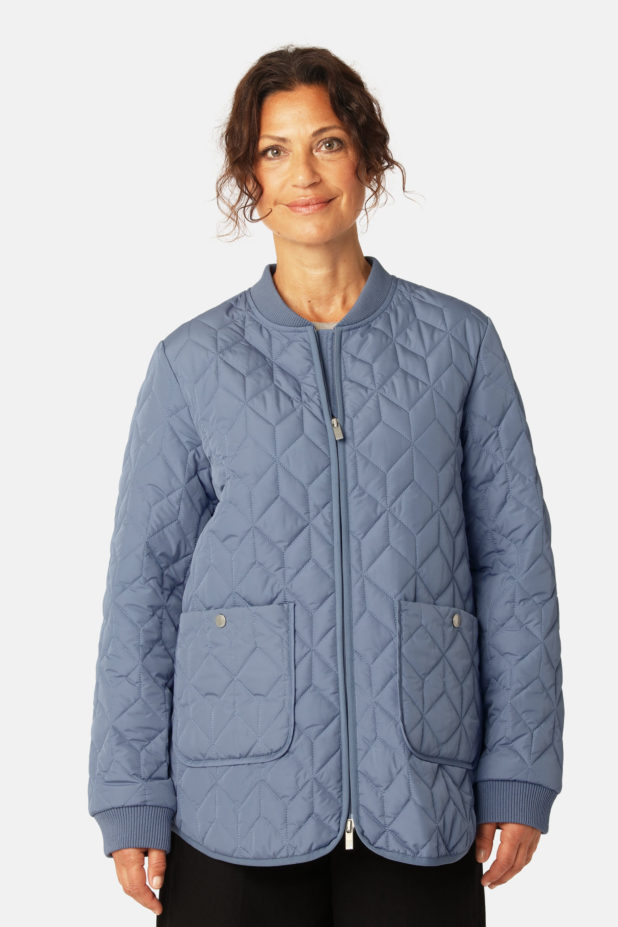 Quilt Jacket - Grey Blue