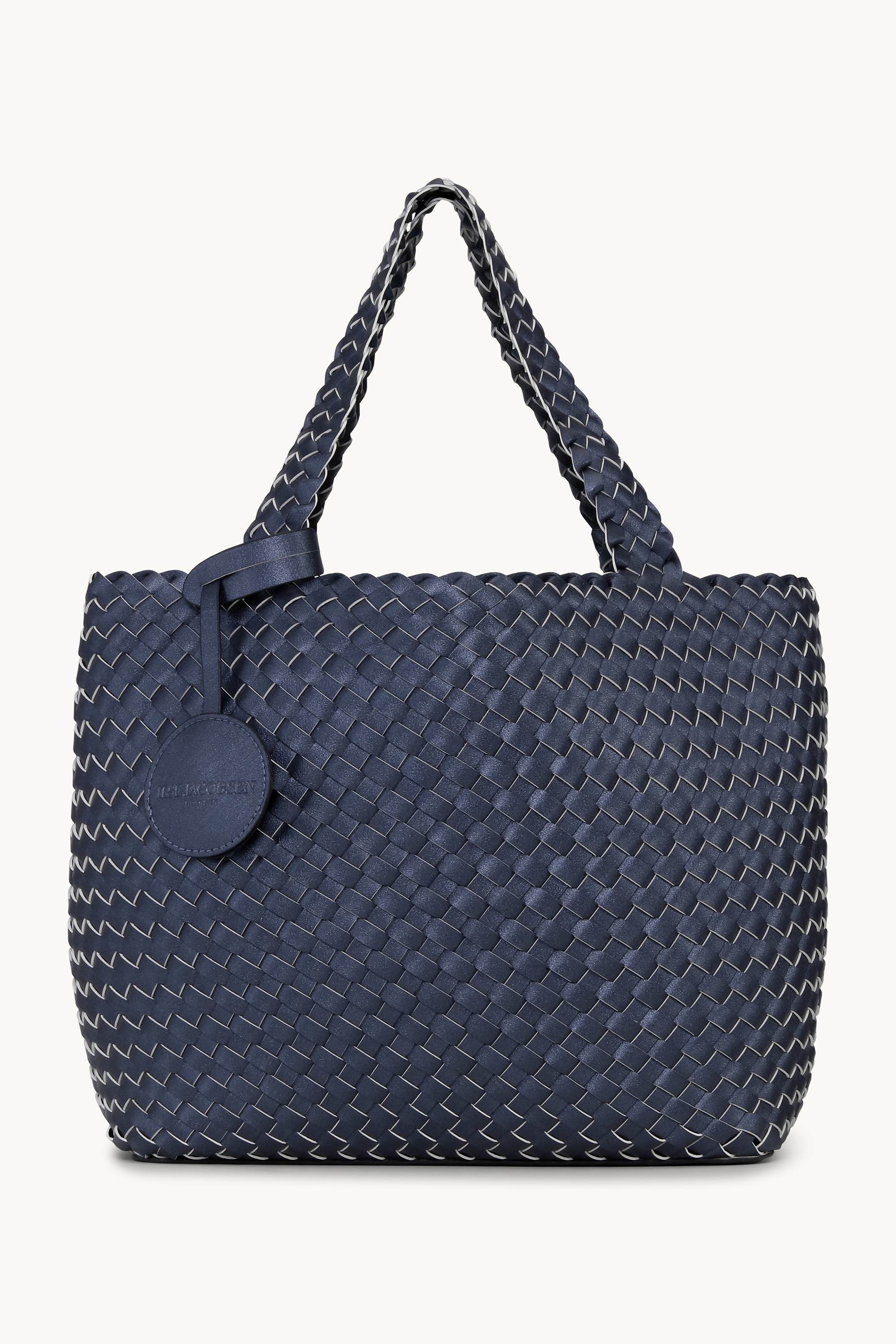Tote Bag Flätad - Ombre Blue Metallic Ombre Blue