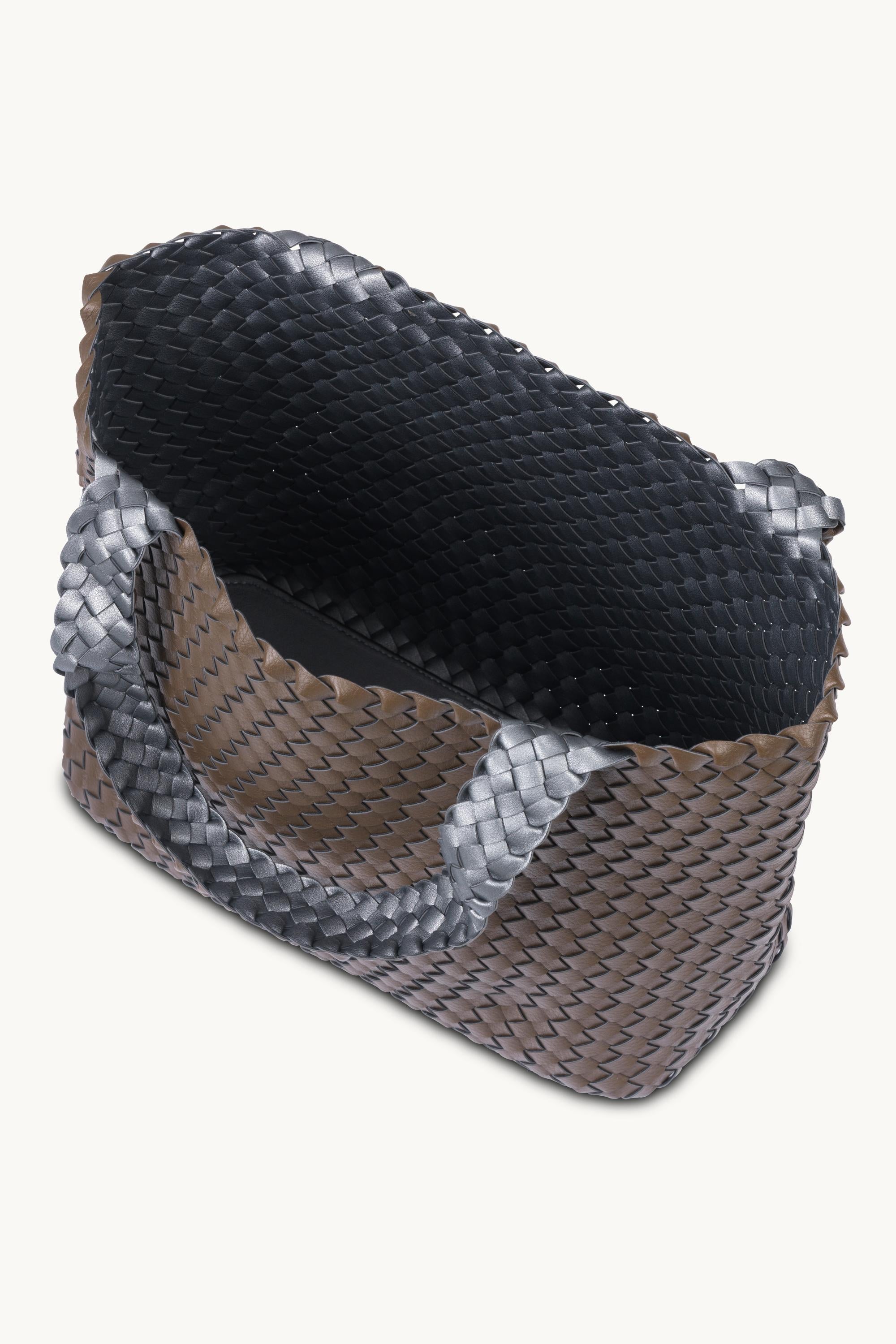 Tote Bag Flätad - Nut Gun Metal