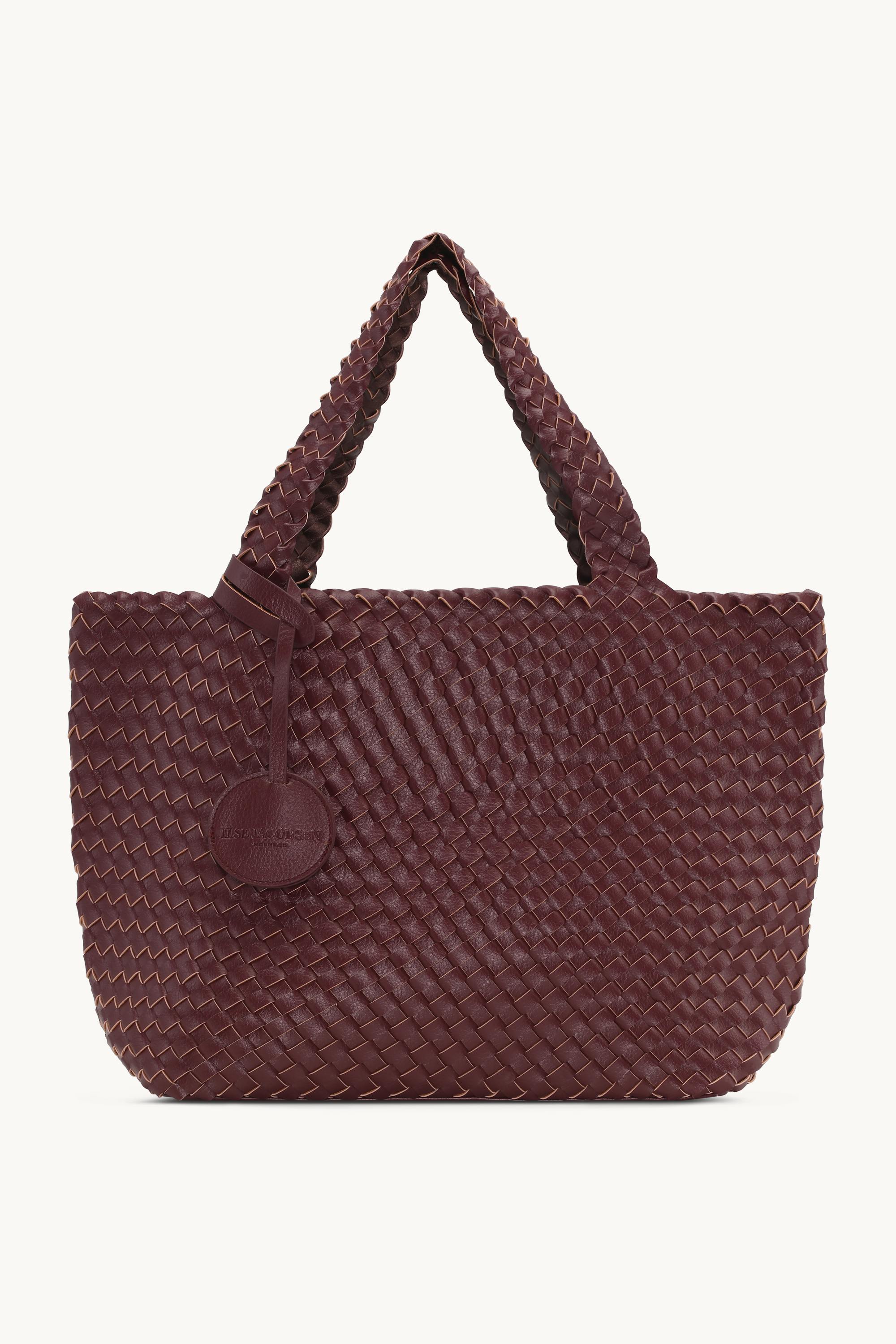 Tote Bag Flätad - Maroon Banner Ebony