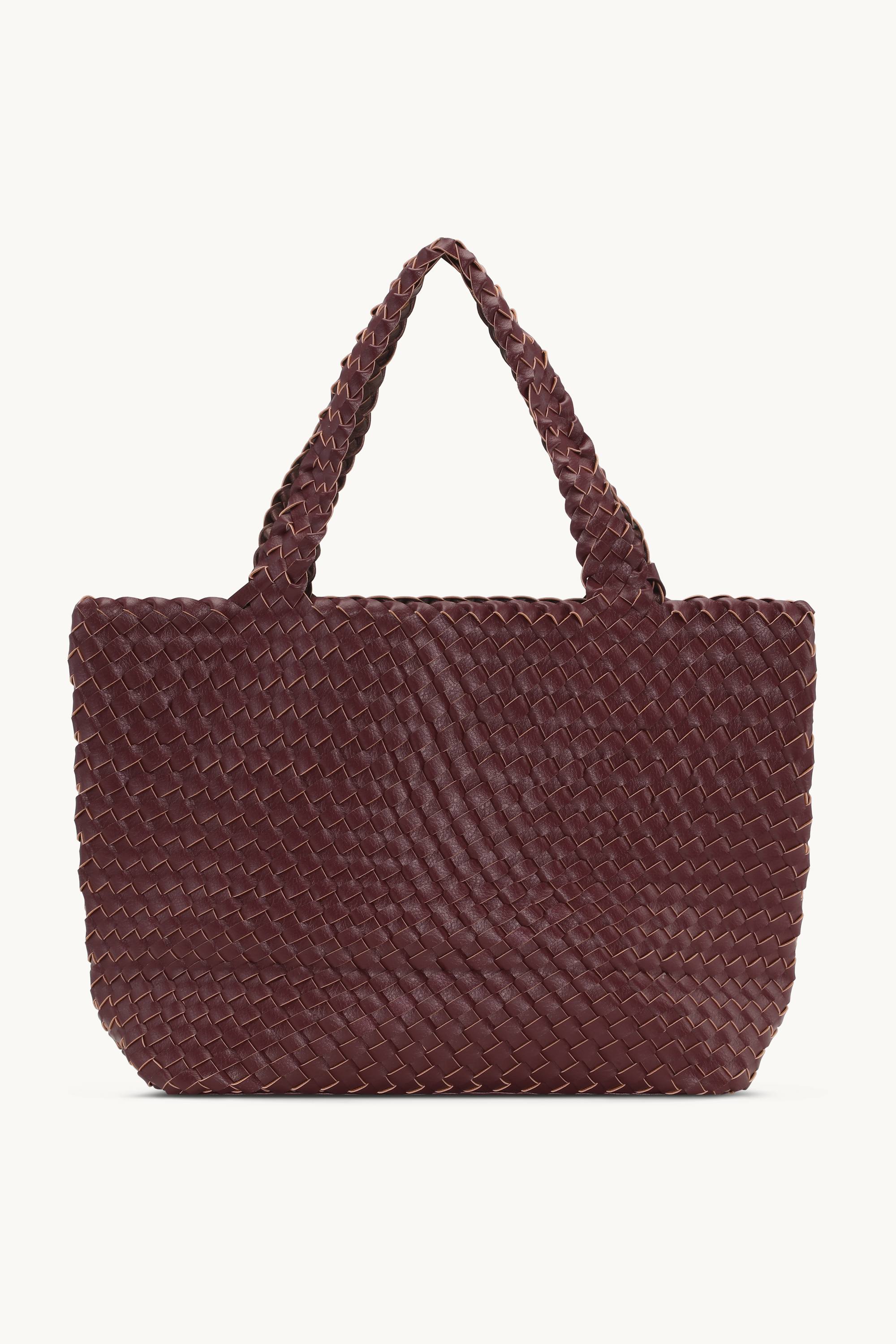 Tote Bag Flätad - Maroon Banner Ebony