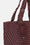 Tote Bag Flätad - Maroon Banner Ebony