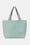 Tote Bag Flätad - Beach Glass Metallic Mint