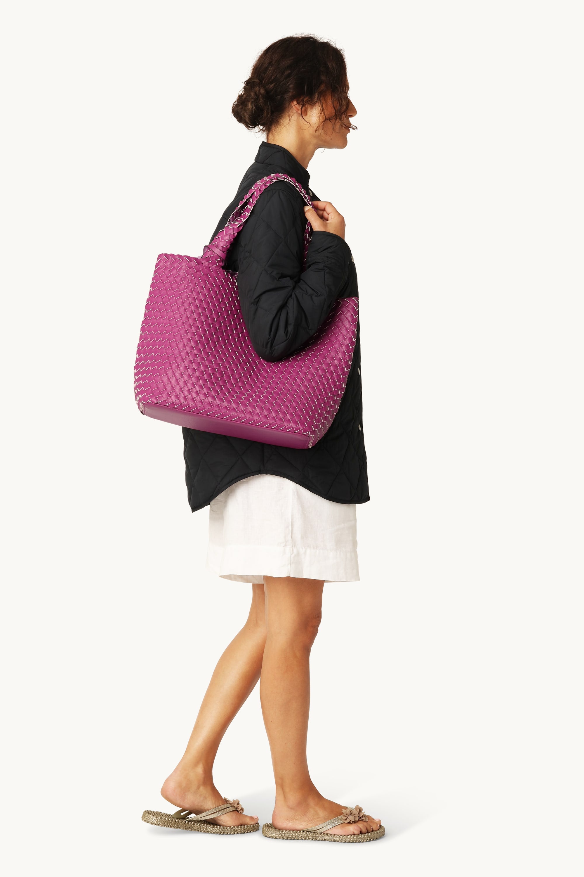 Tote Bag Flätad - Magenta Haze Magenta Haze Metallic