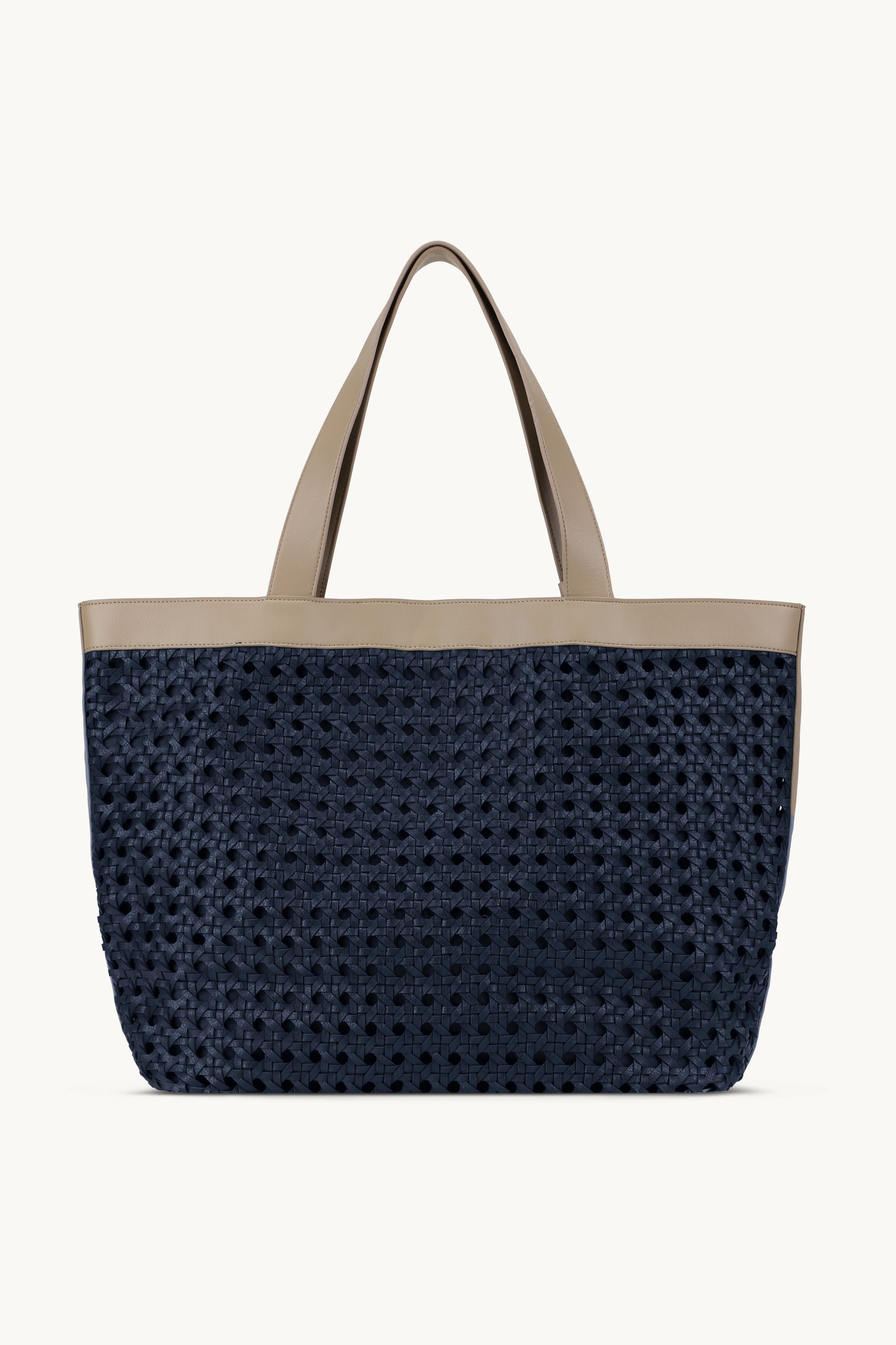 Stor Strandväska - Dark Indigo Sand Pile