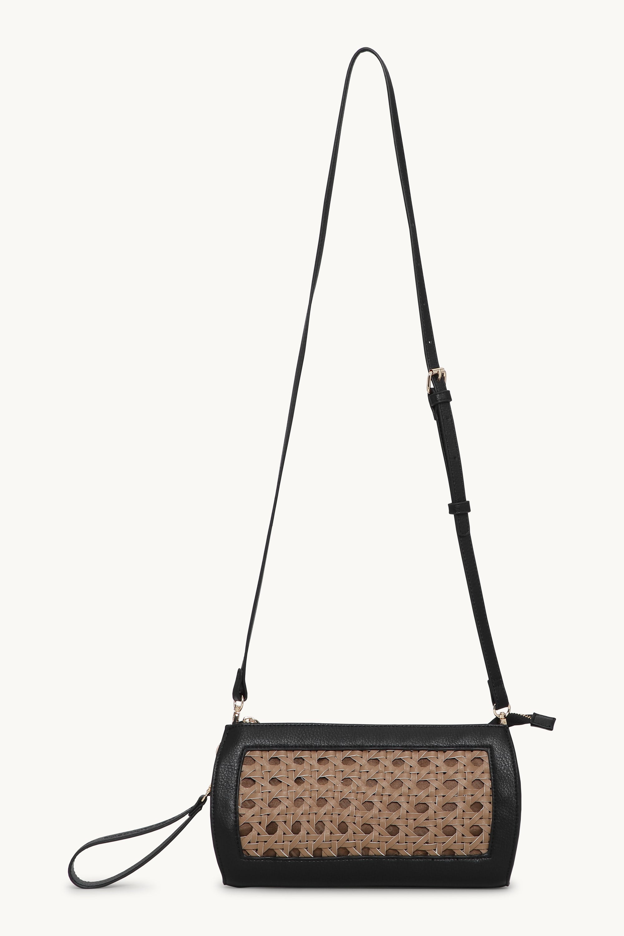 Braided Clutch - Mocca Black