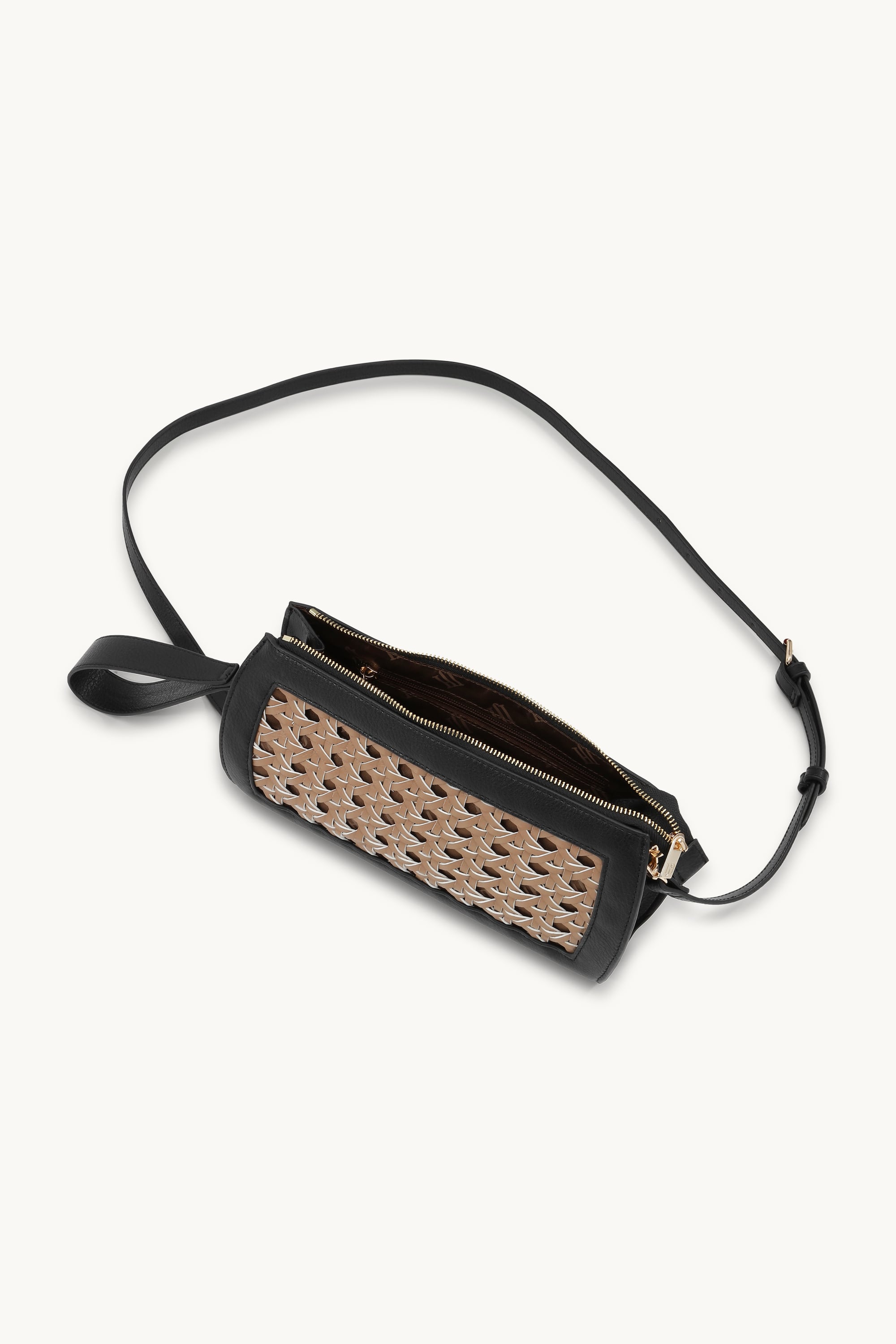 Braided Clutch - Mocca Black