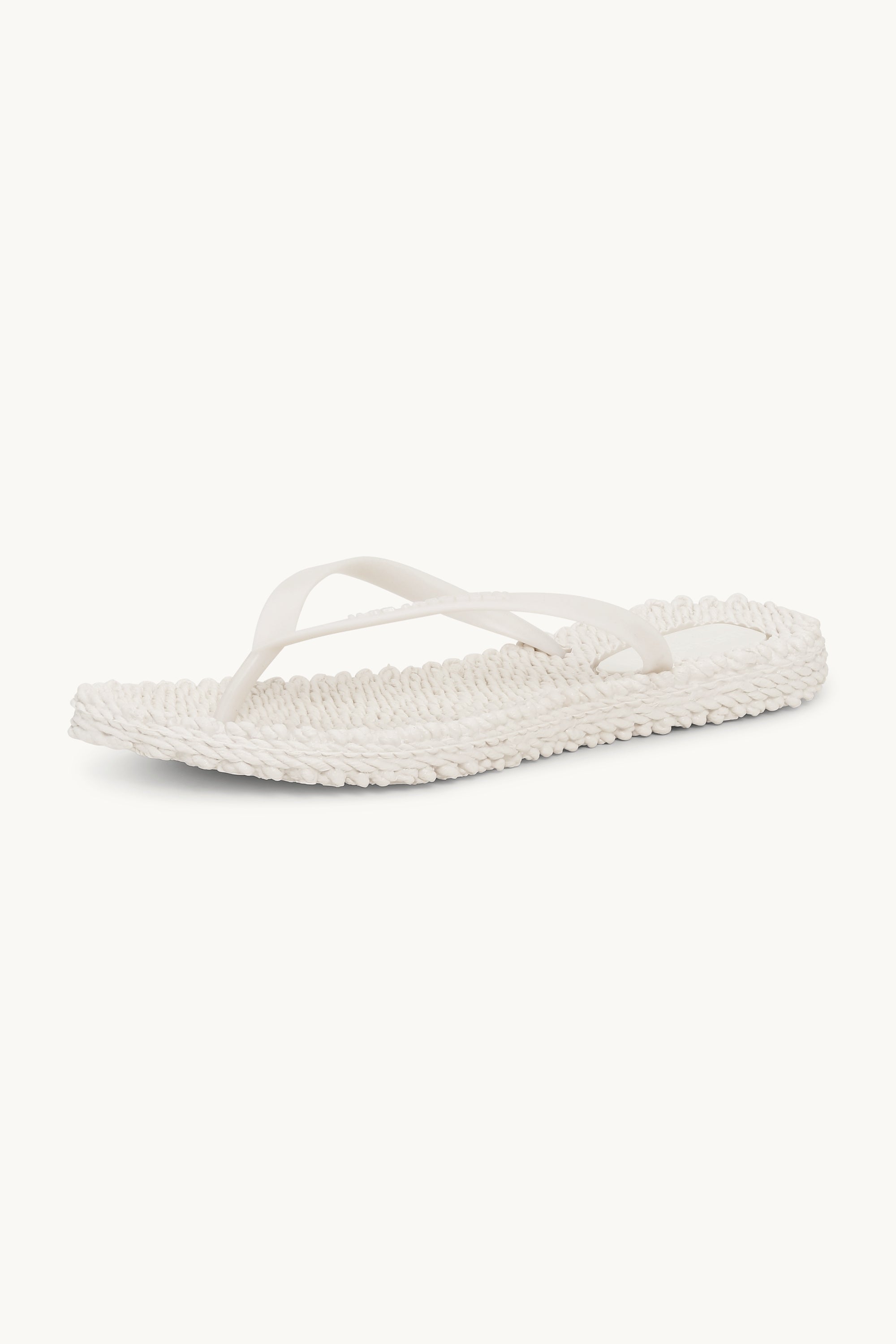 Flip Flops With Logo - Creme