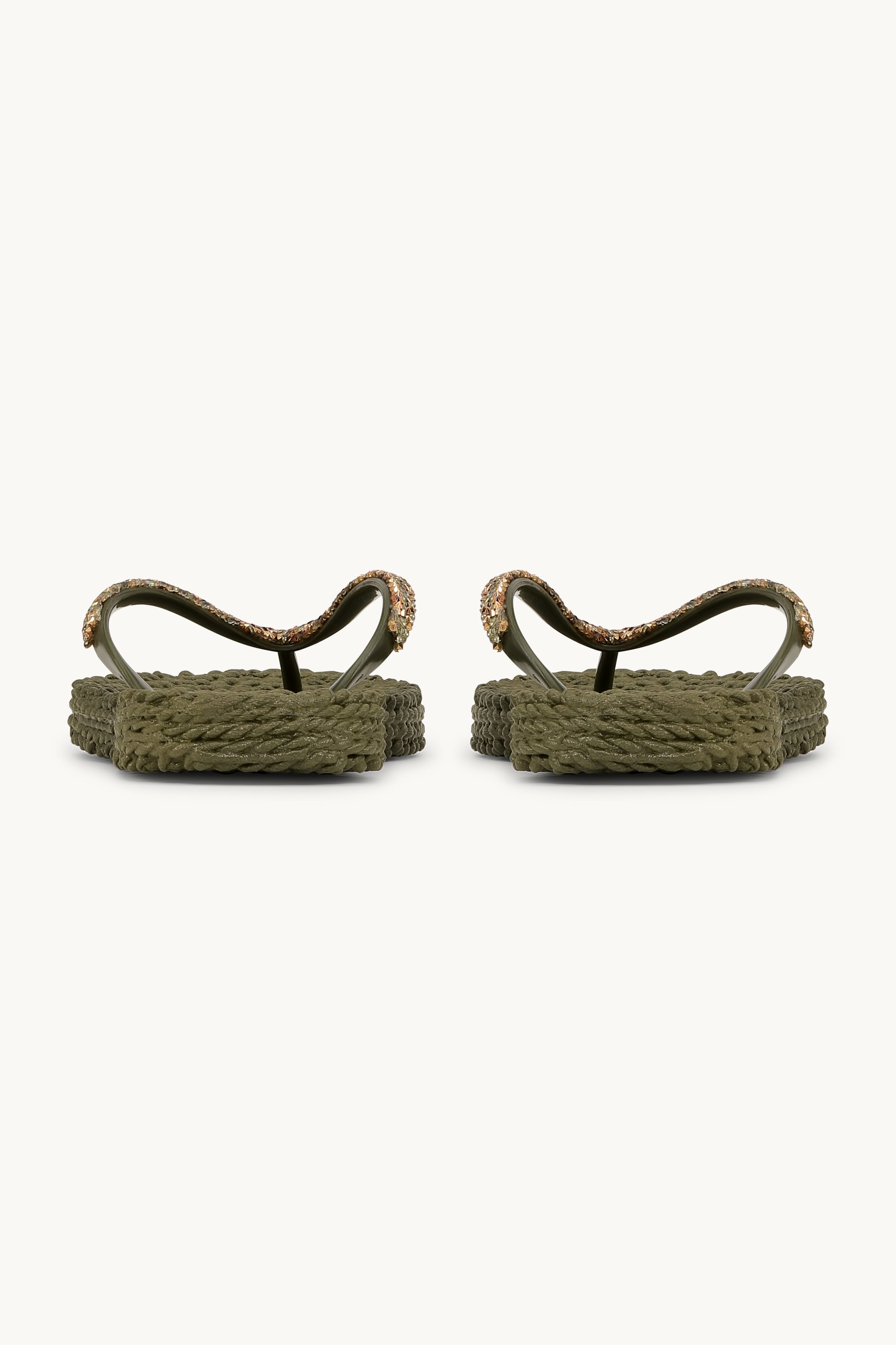 Flip Flops with Rhinestones - Army