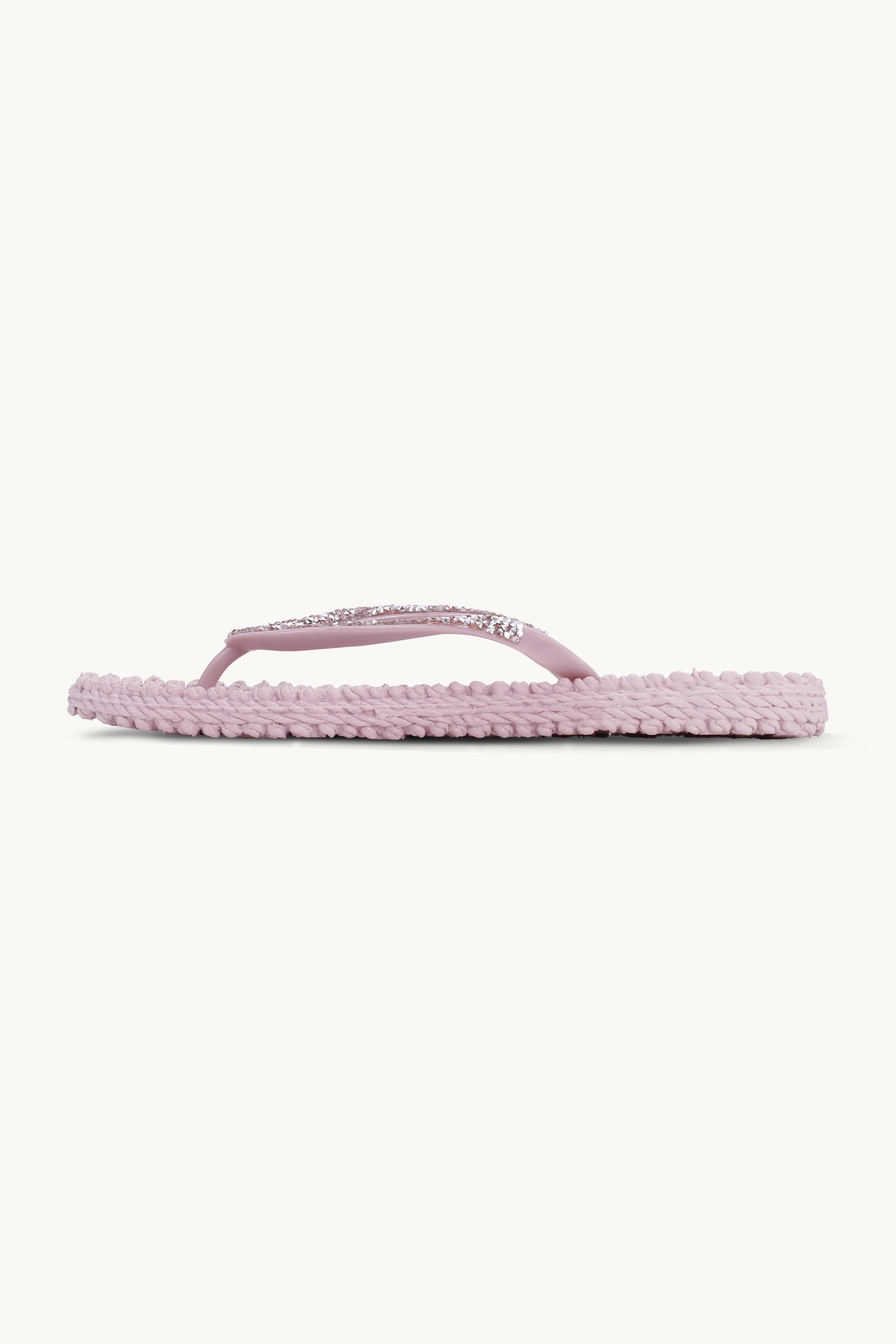 Flip Flops With Rhinestones - Mauve Shadows
