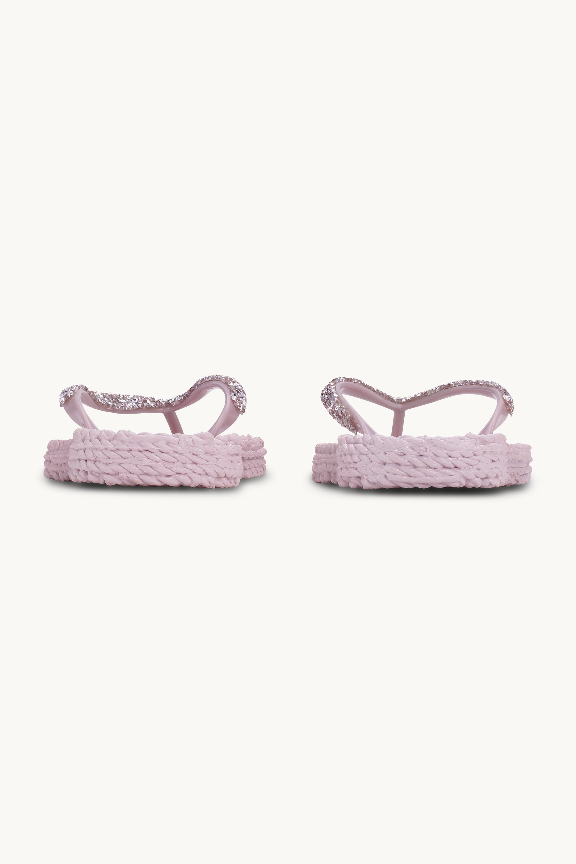 Flip Flops With Rhinestones - Mauve Shadows