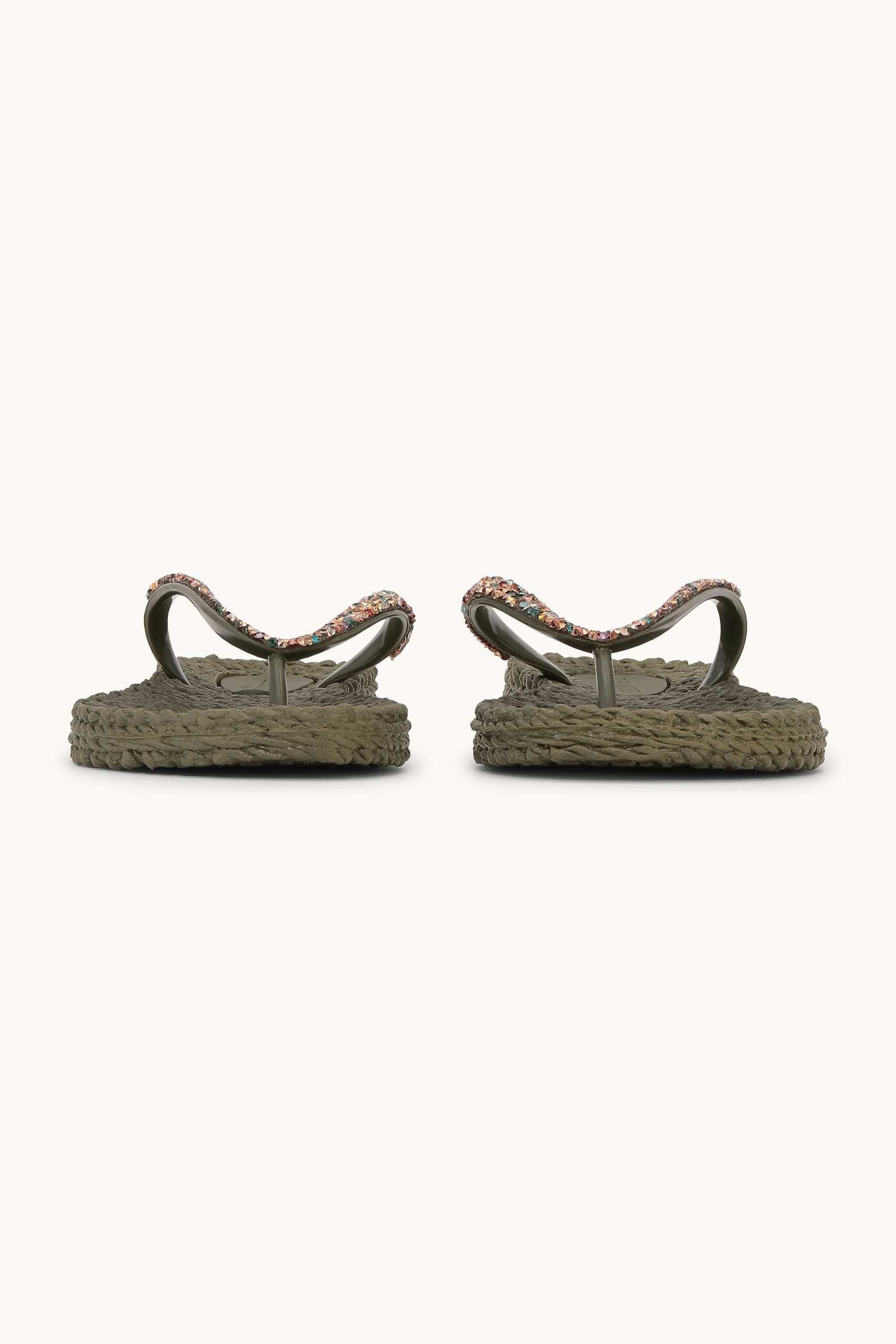 Flip Flops with Rhinestones - Army