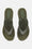 Platform Flip-flops Glitter - Army