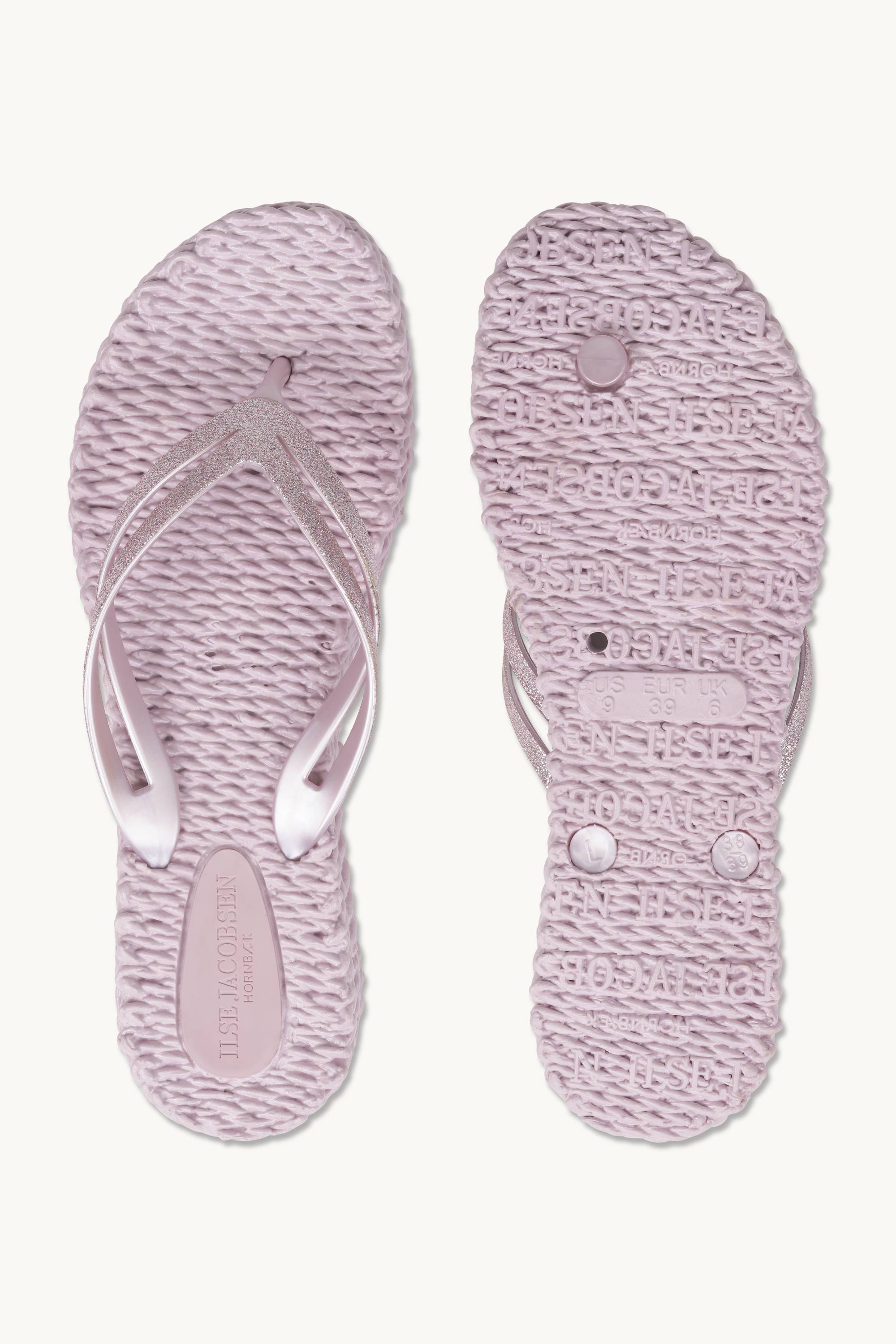 Platform Flip-flops Glitter - Mauve Shadows