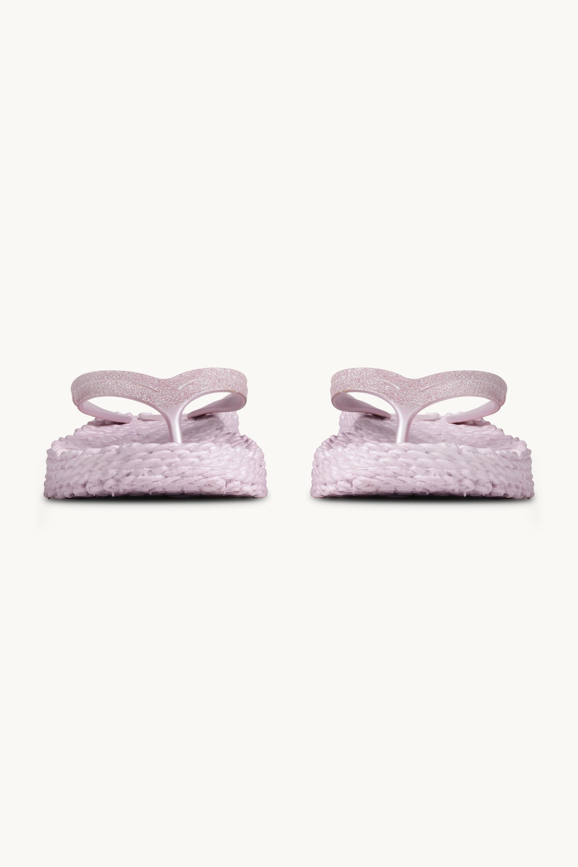 Platform Flip-flops Glitter - Mauve Shadows