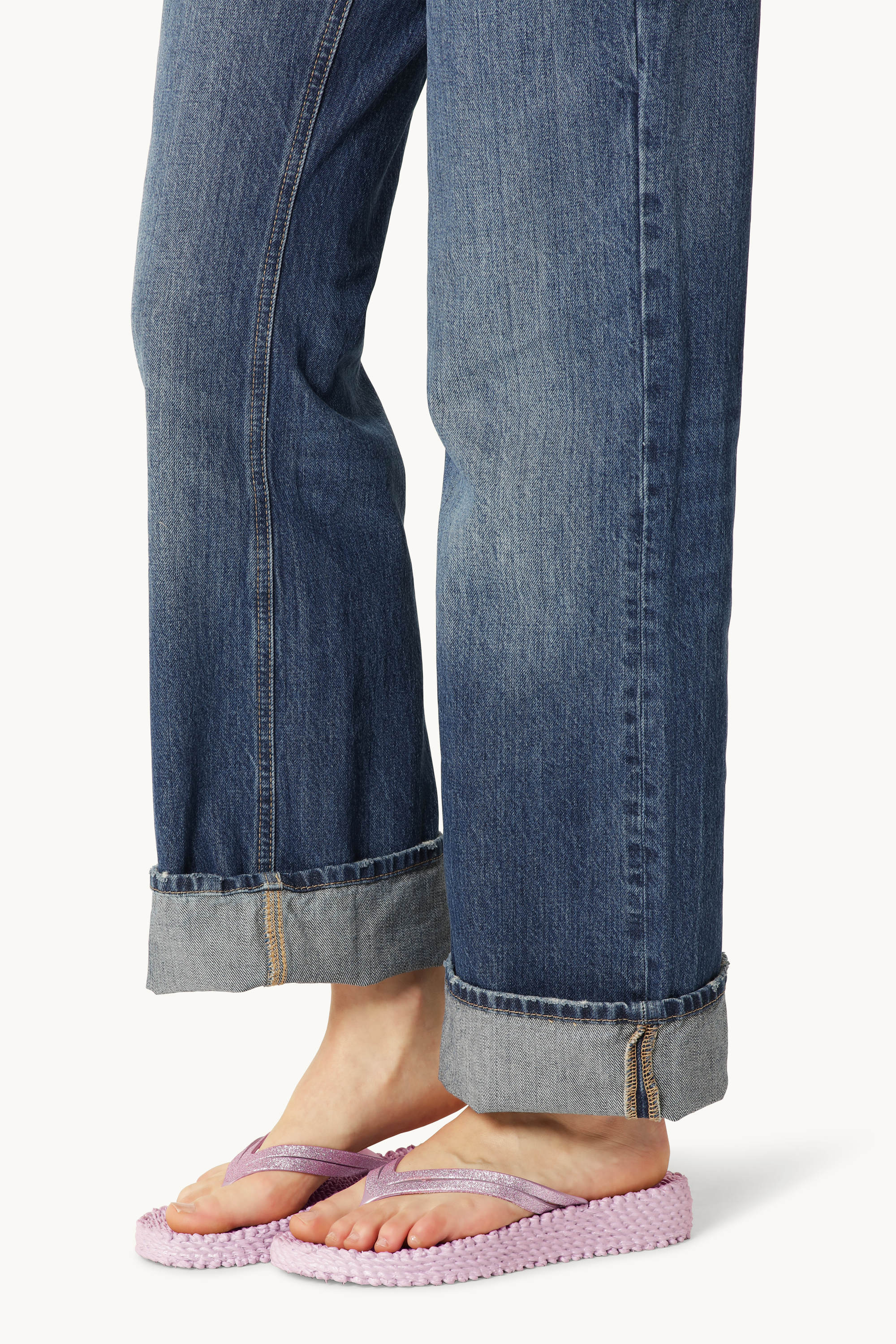 Platform Flip-flops Glitter - Mauve Shadows