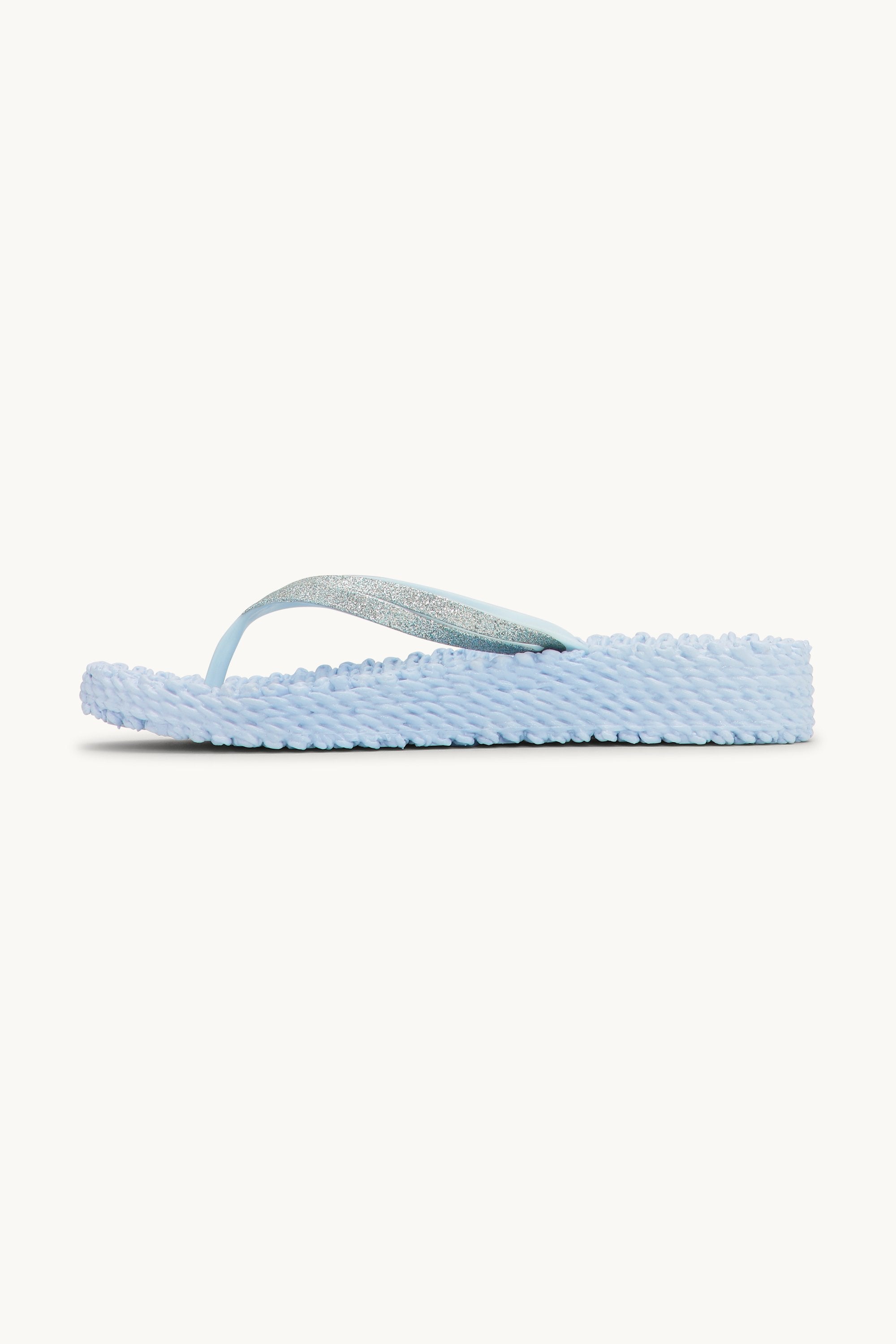 Platform Flip-flops Glitter - Blue Bell