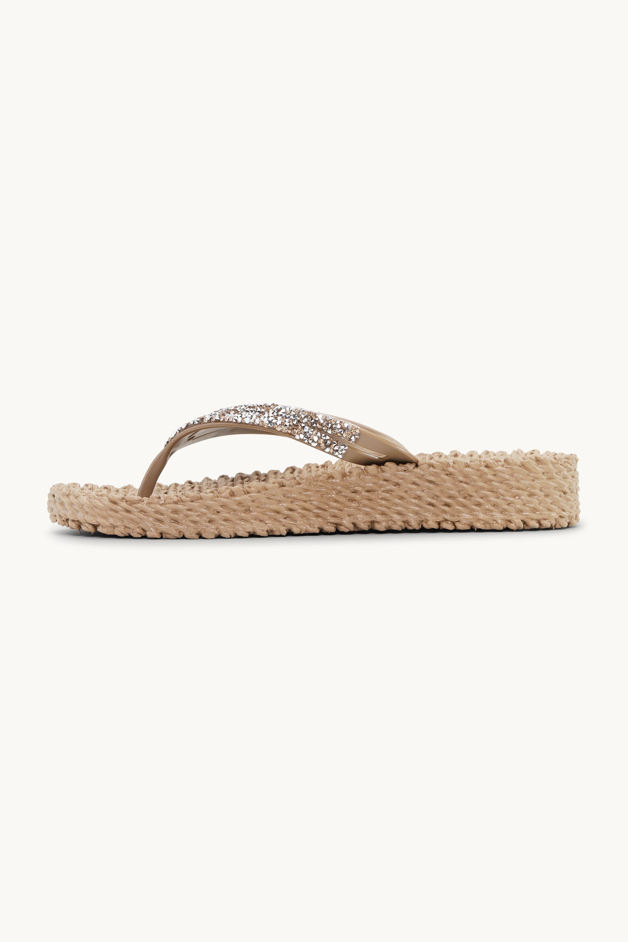 Platform Flip-flops Glittersten - Mocca