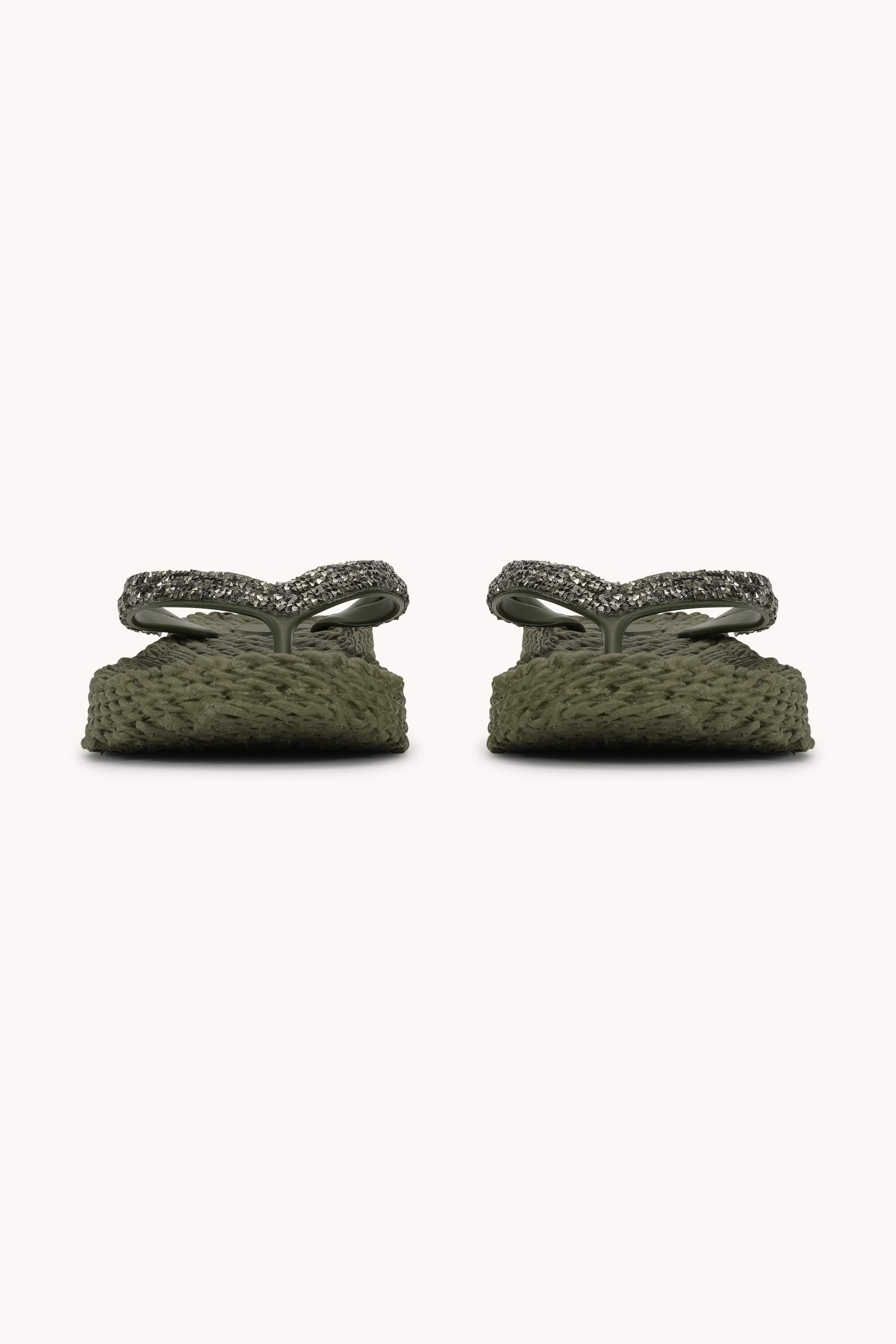 Platform Flip-flops Glittersten - Army