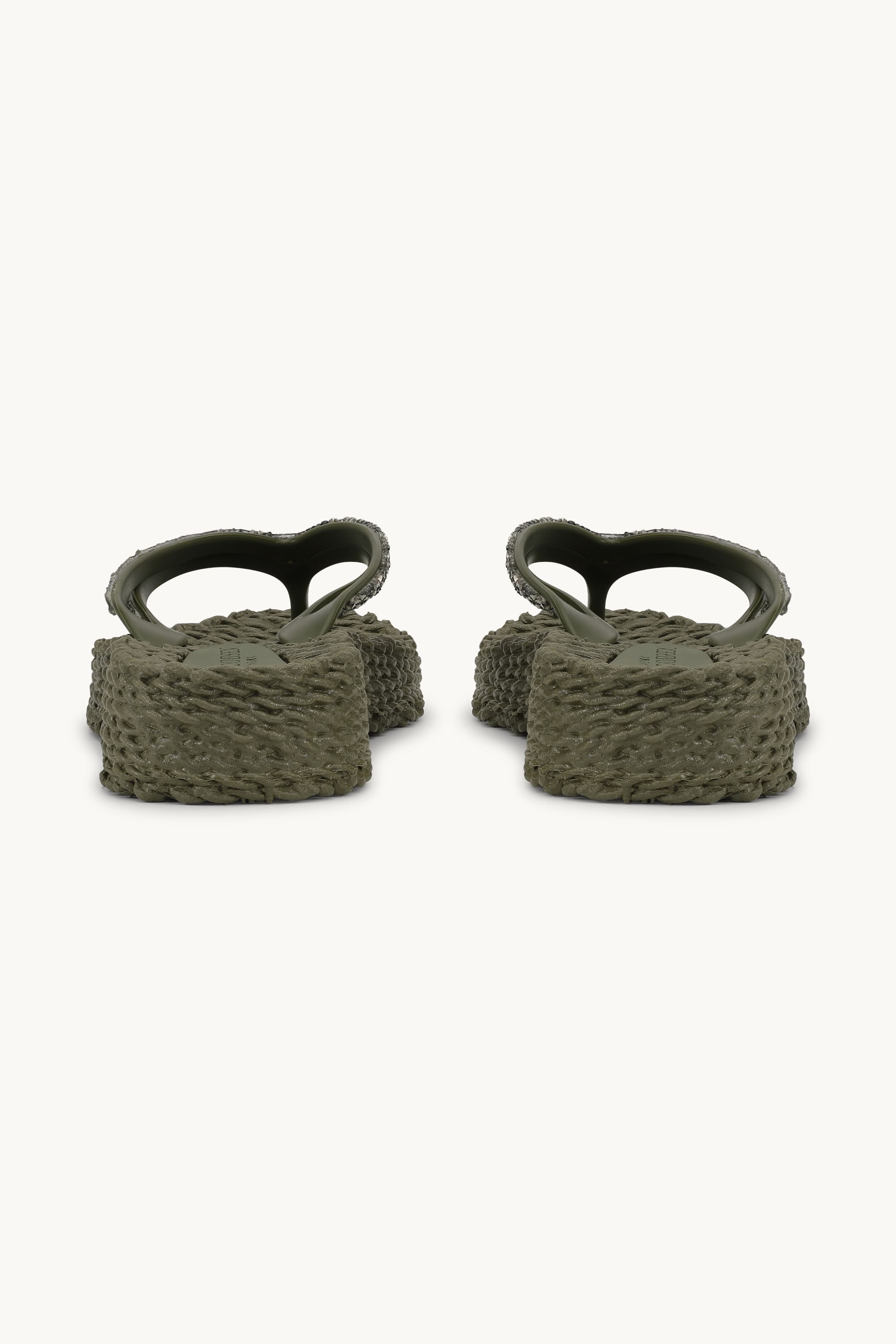 Platform Flip-flops Glittersten - Army