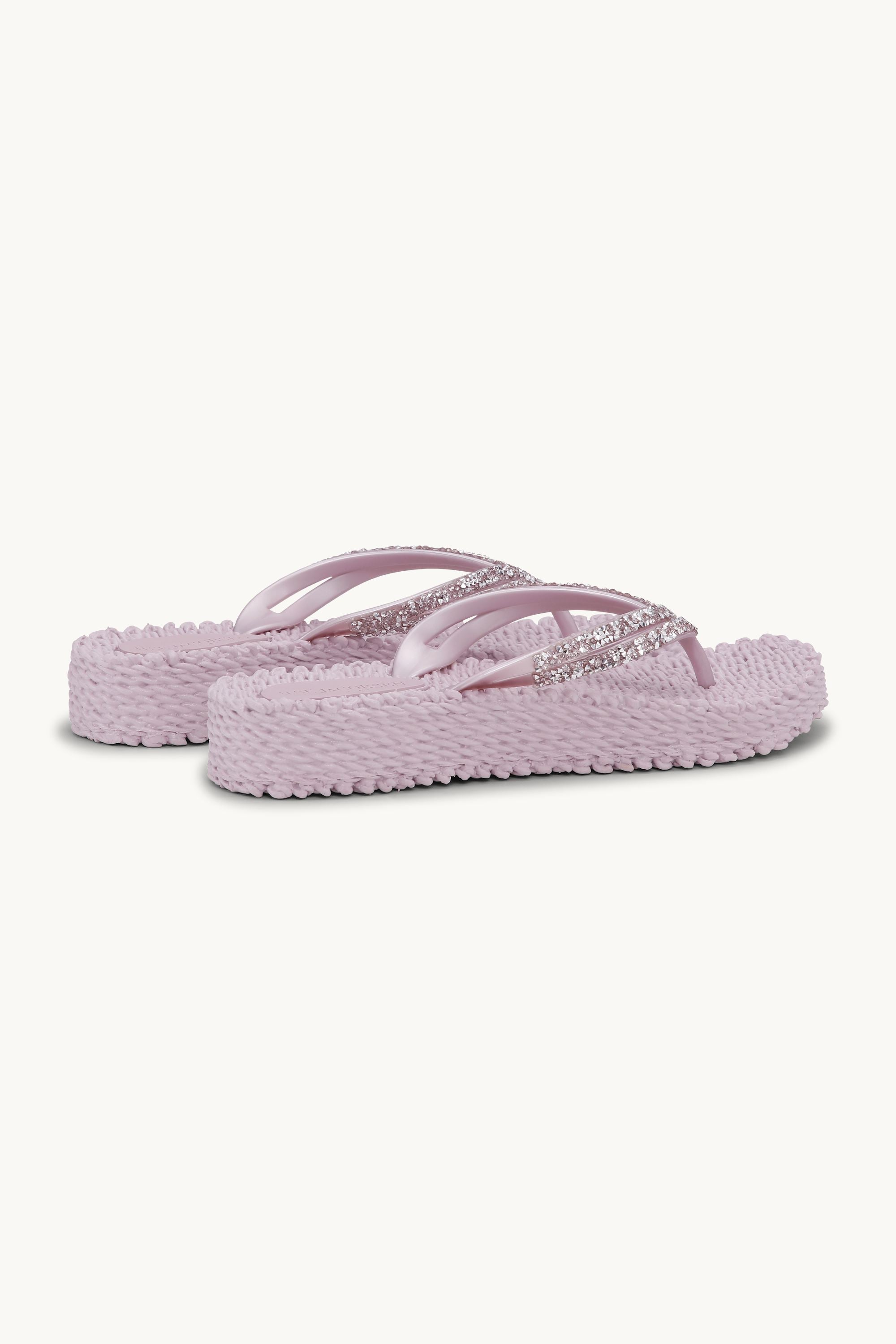 Platform Flip-flops Glittersten - Mauve Shadows