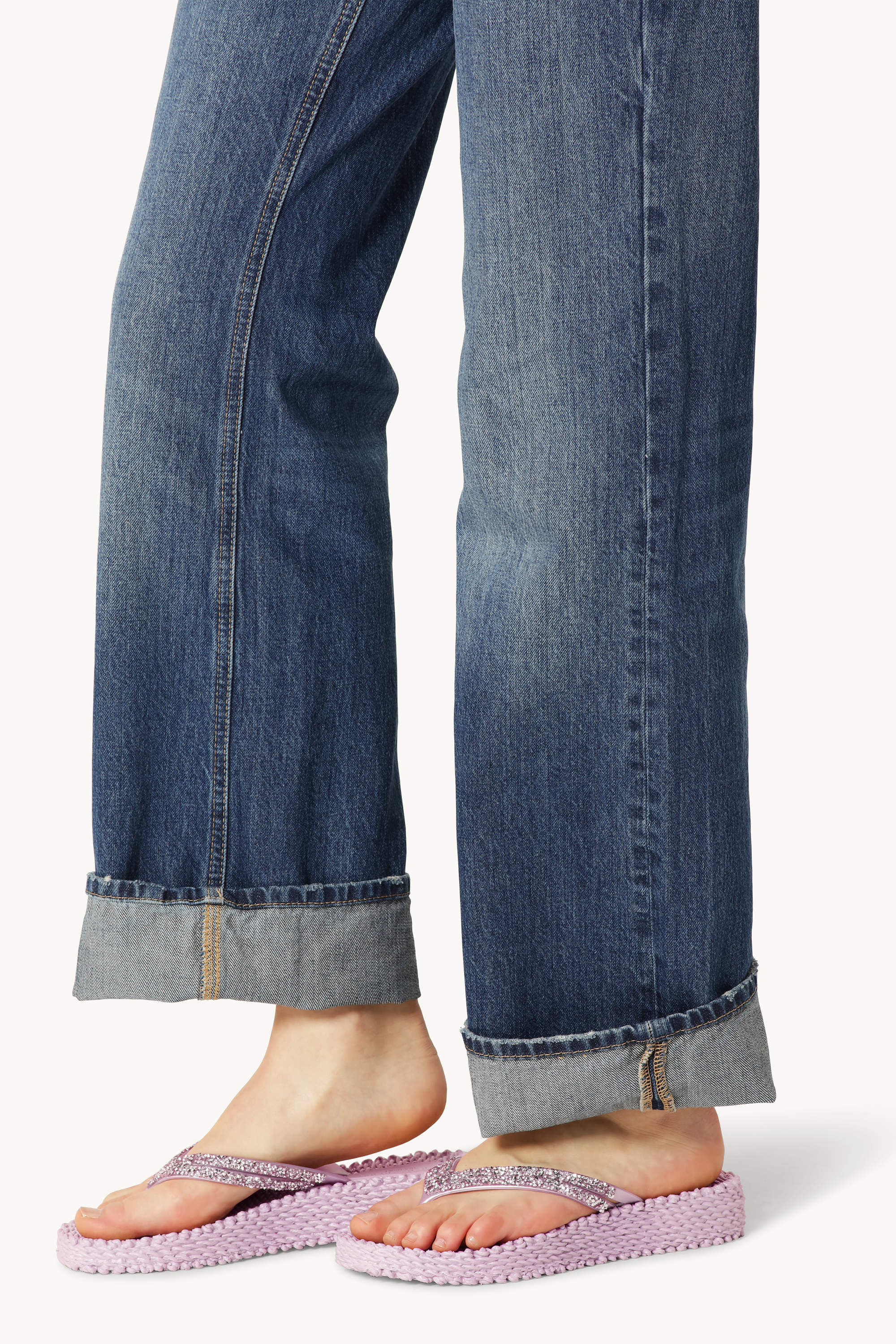 Platform Flip-flops Glittersten - Mauve Shadows