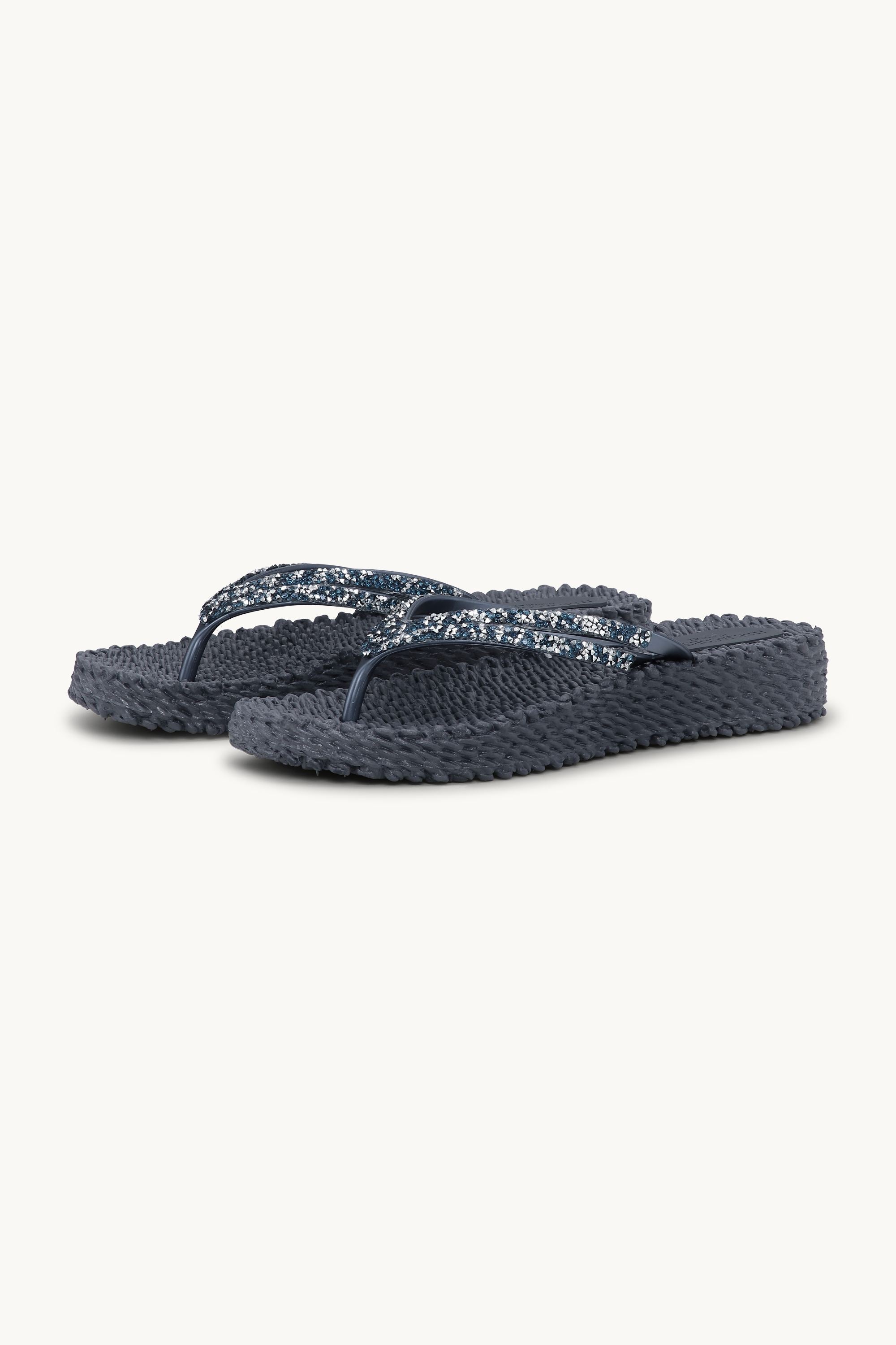 Platform Flip-flops Glittersten - Ombre Blue