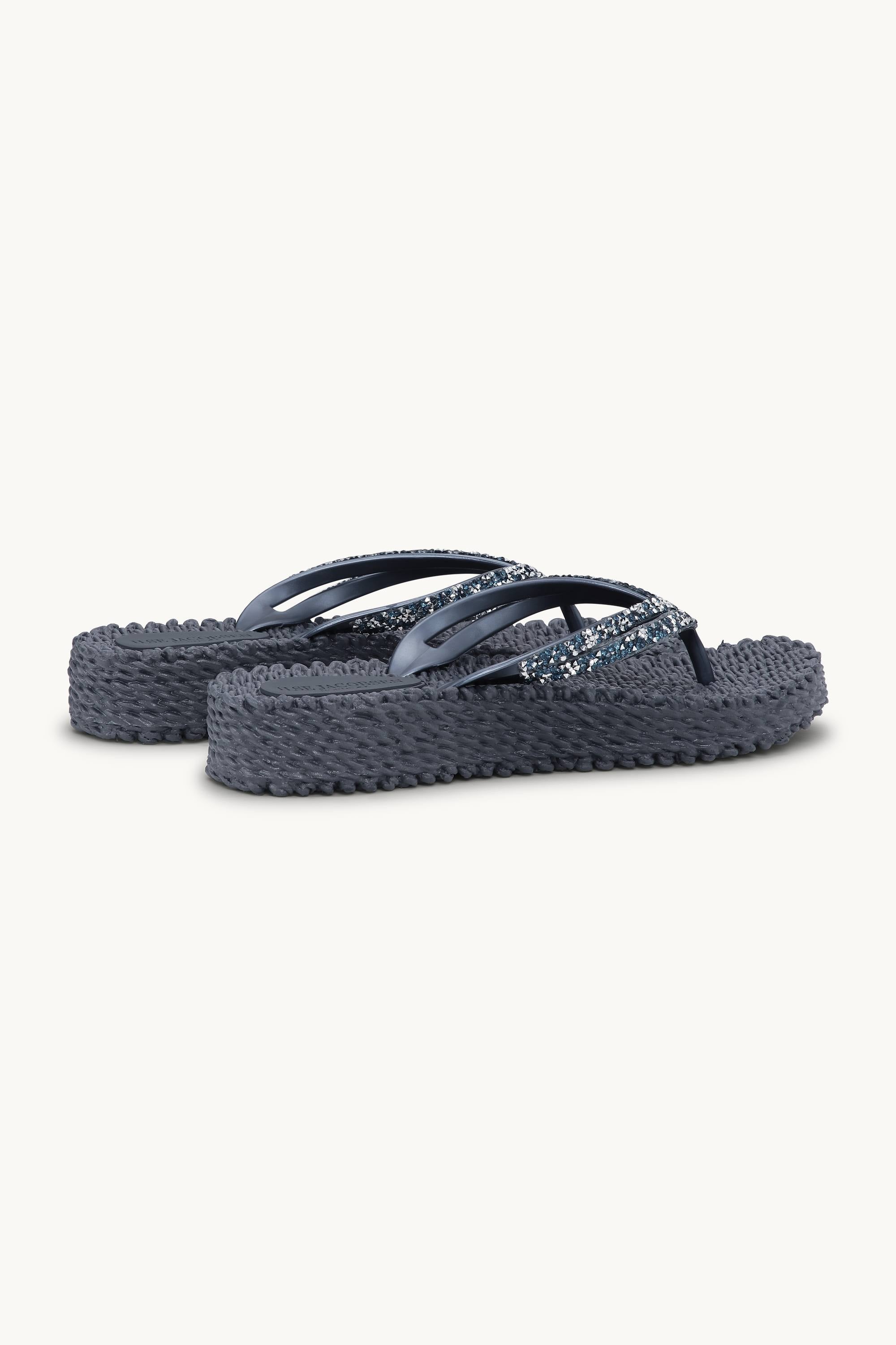 Platform Flip-flops Glittersten - Ombre Blue