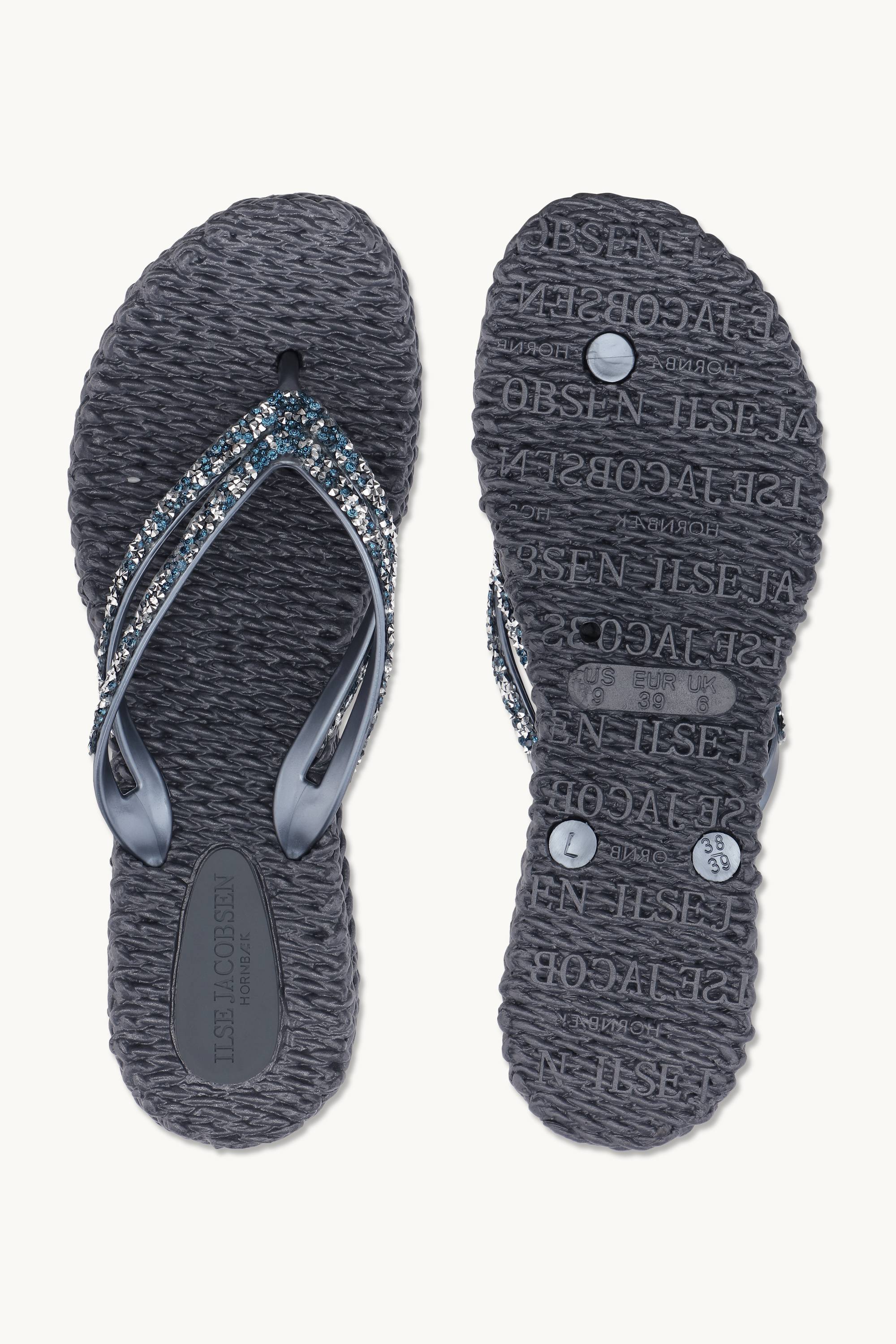 Platform Flip-flops Glittersten - Ombre Blue