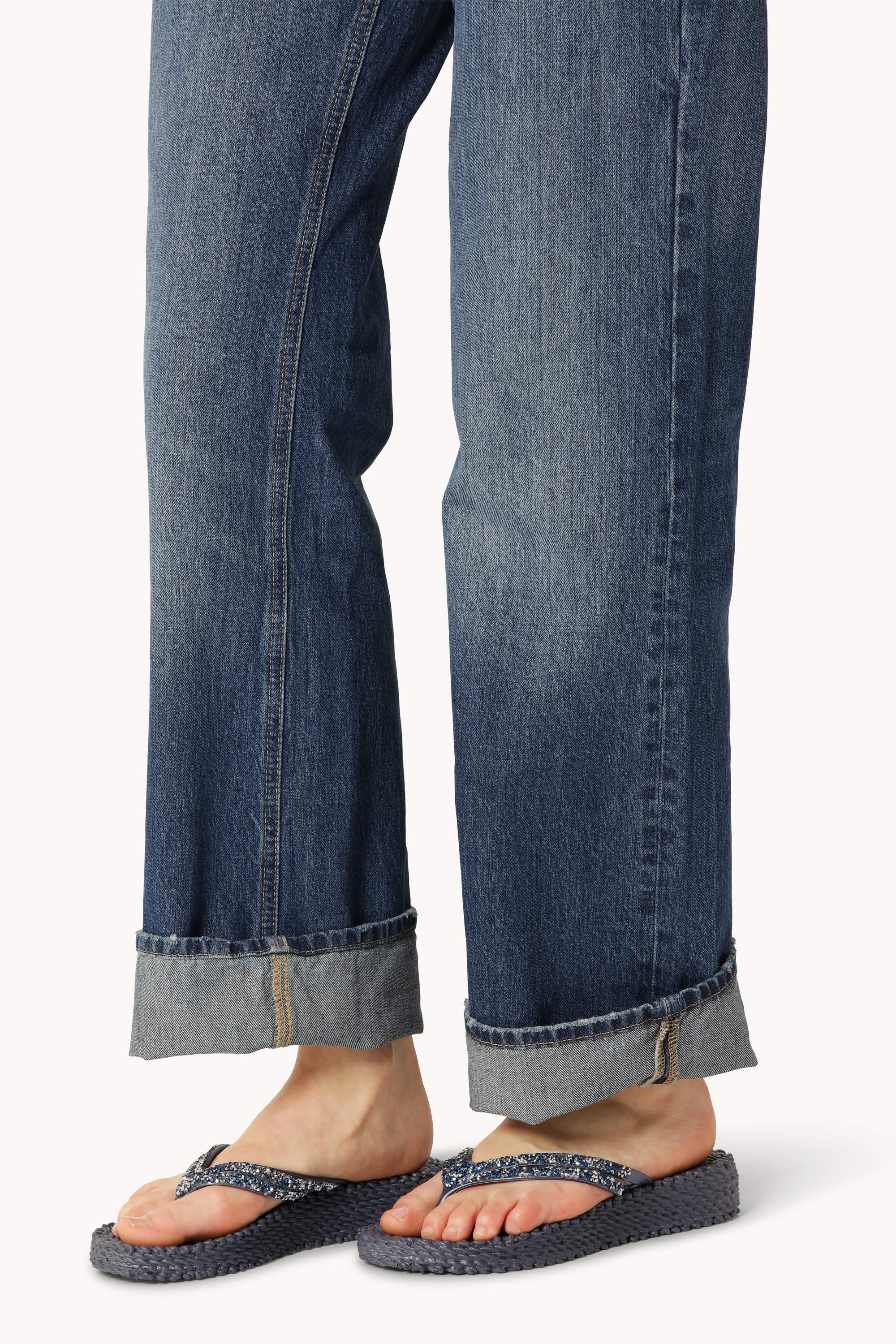 Platform Flip-flops Glittersten - Ombre Blue