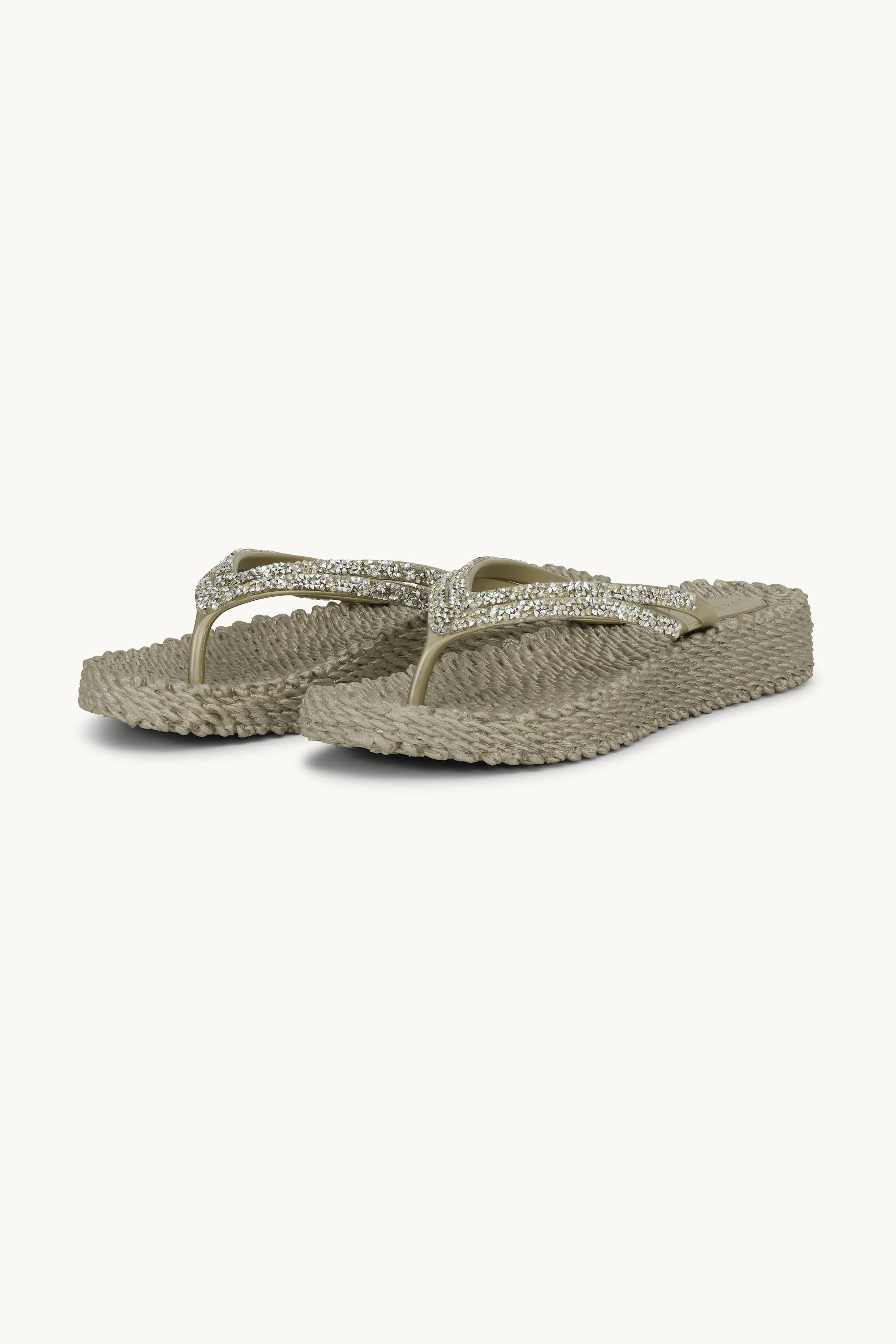 Platform Flip-flops Glittersten - Platin