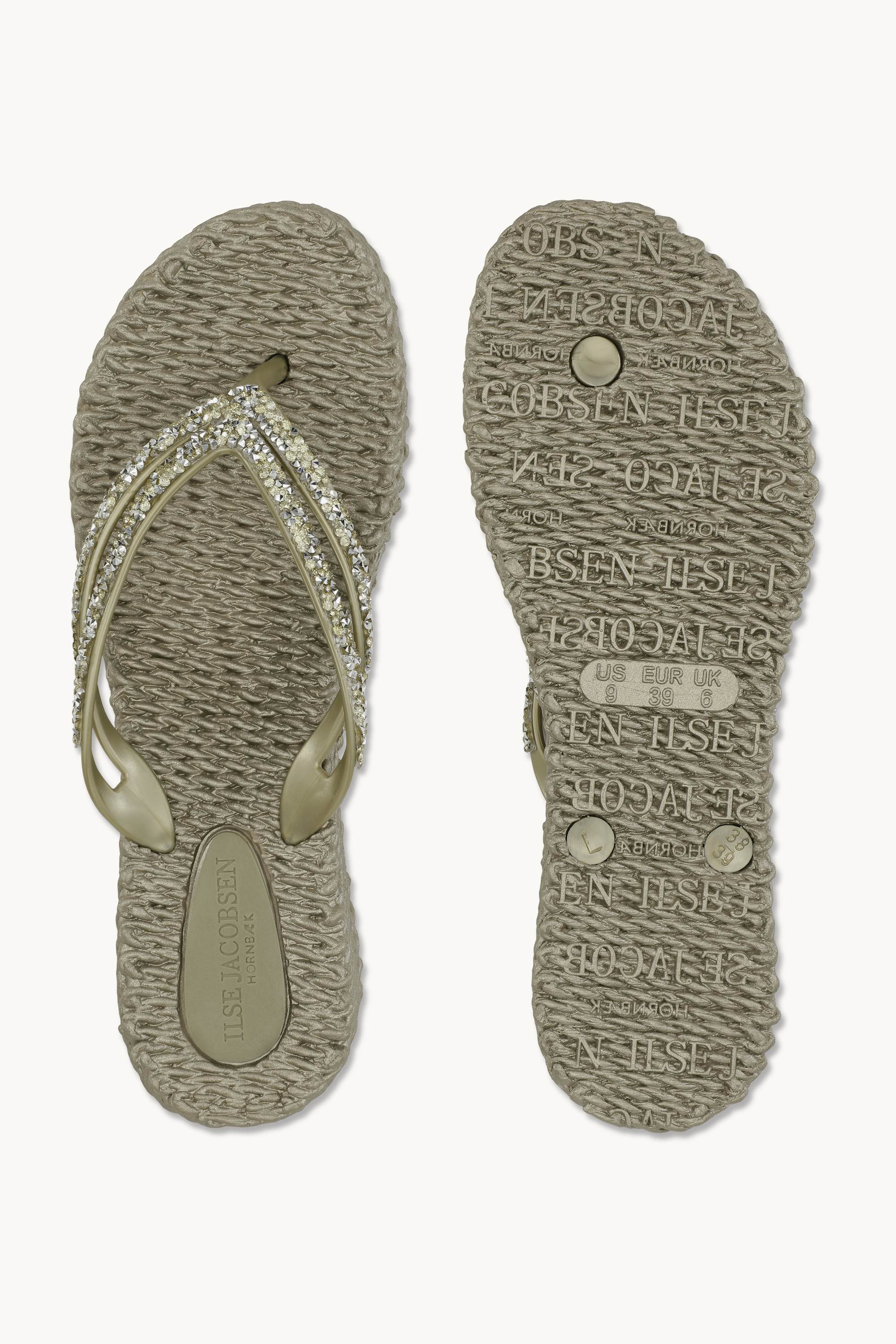 Platform Flip-flops Glittersten - Platin