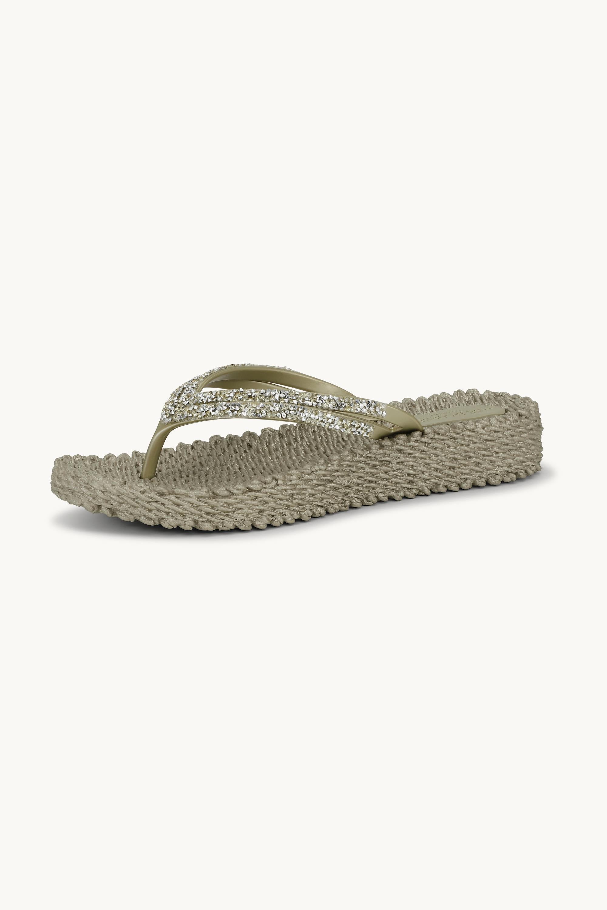 Platform Flip-flops Glittersten - Platin