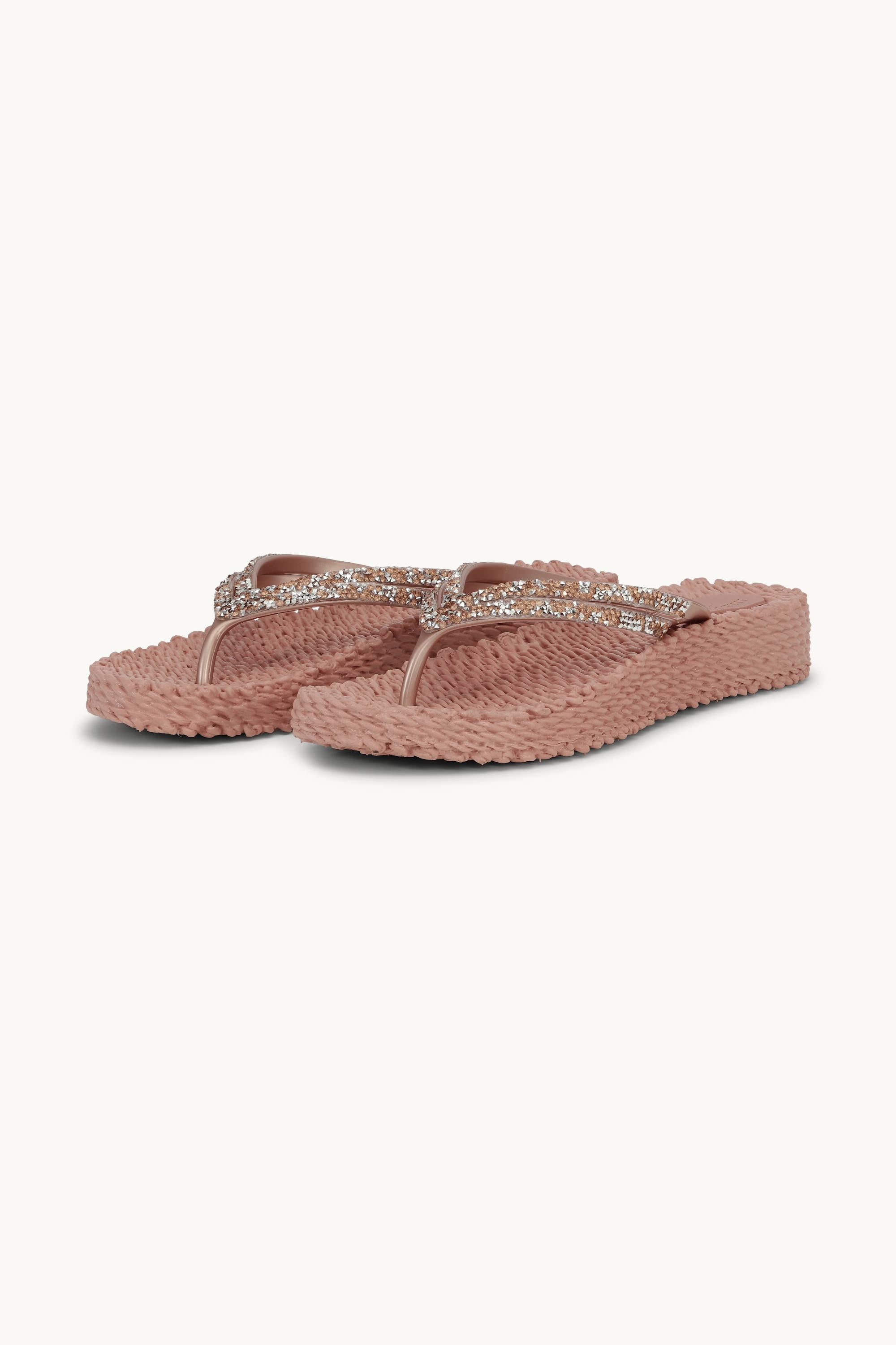 Platform Flip-flops Glittersten - Misty Rose