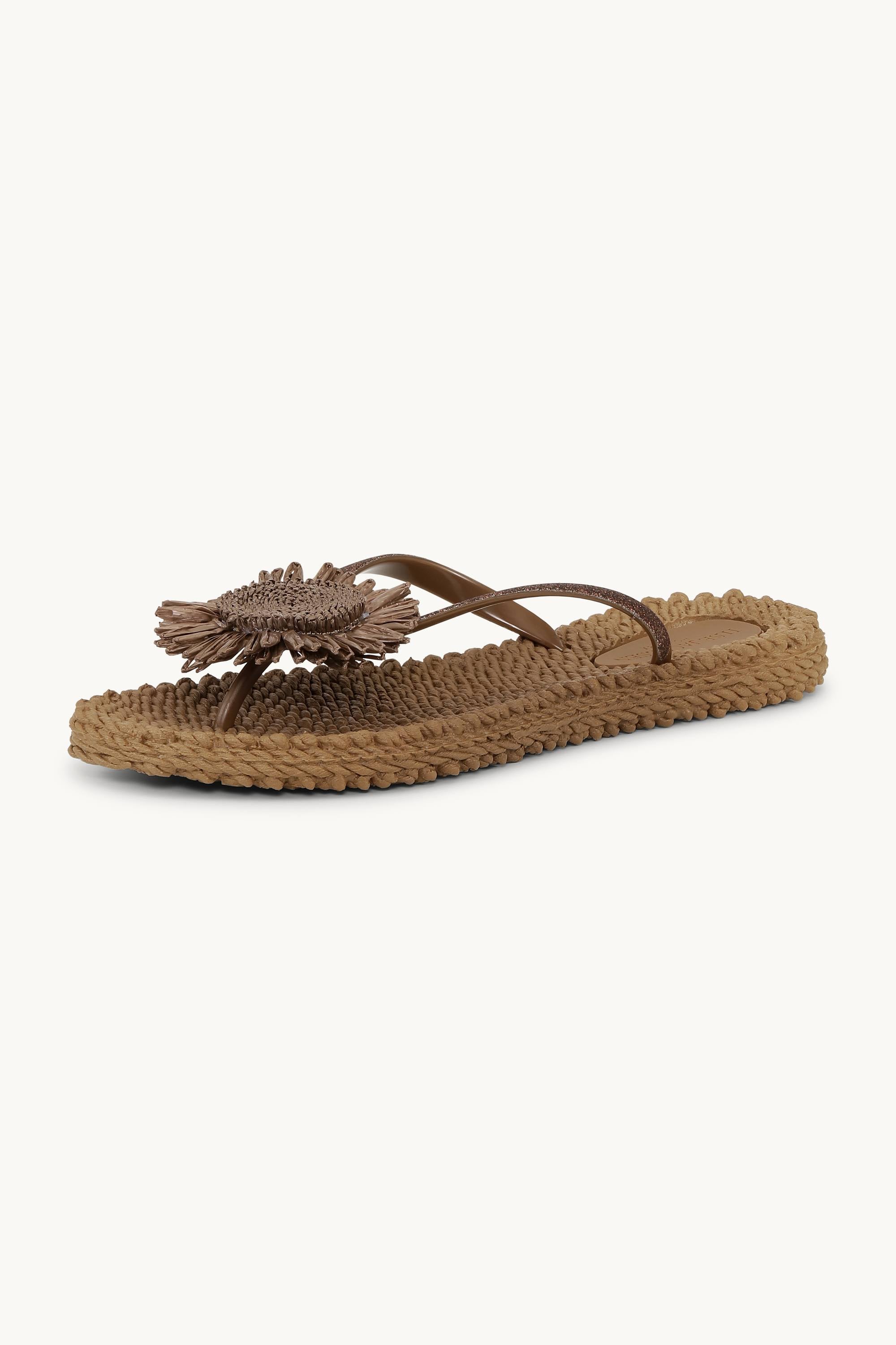 Flip-flops Blomma - Mocca