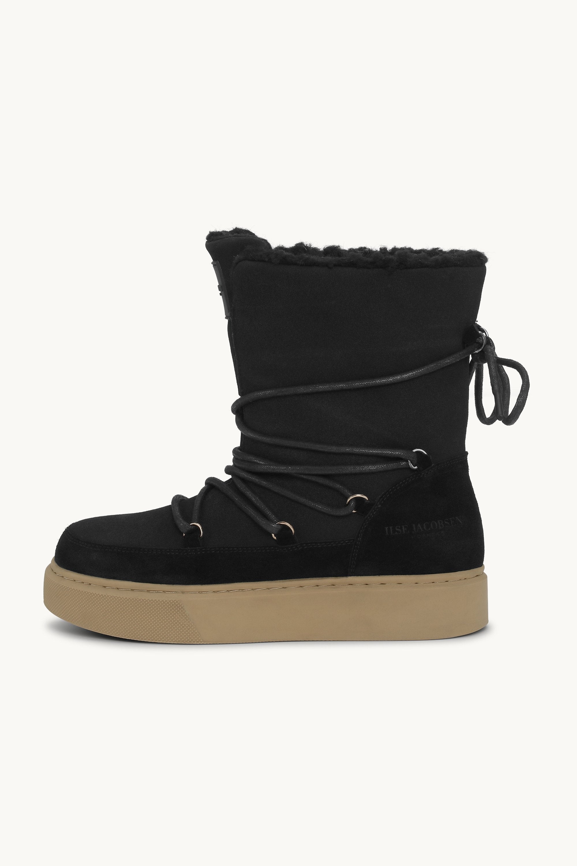 Vinterkänga med Snörning - Black Natural