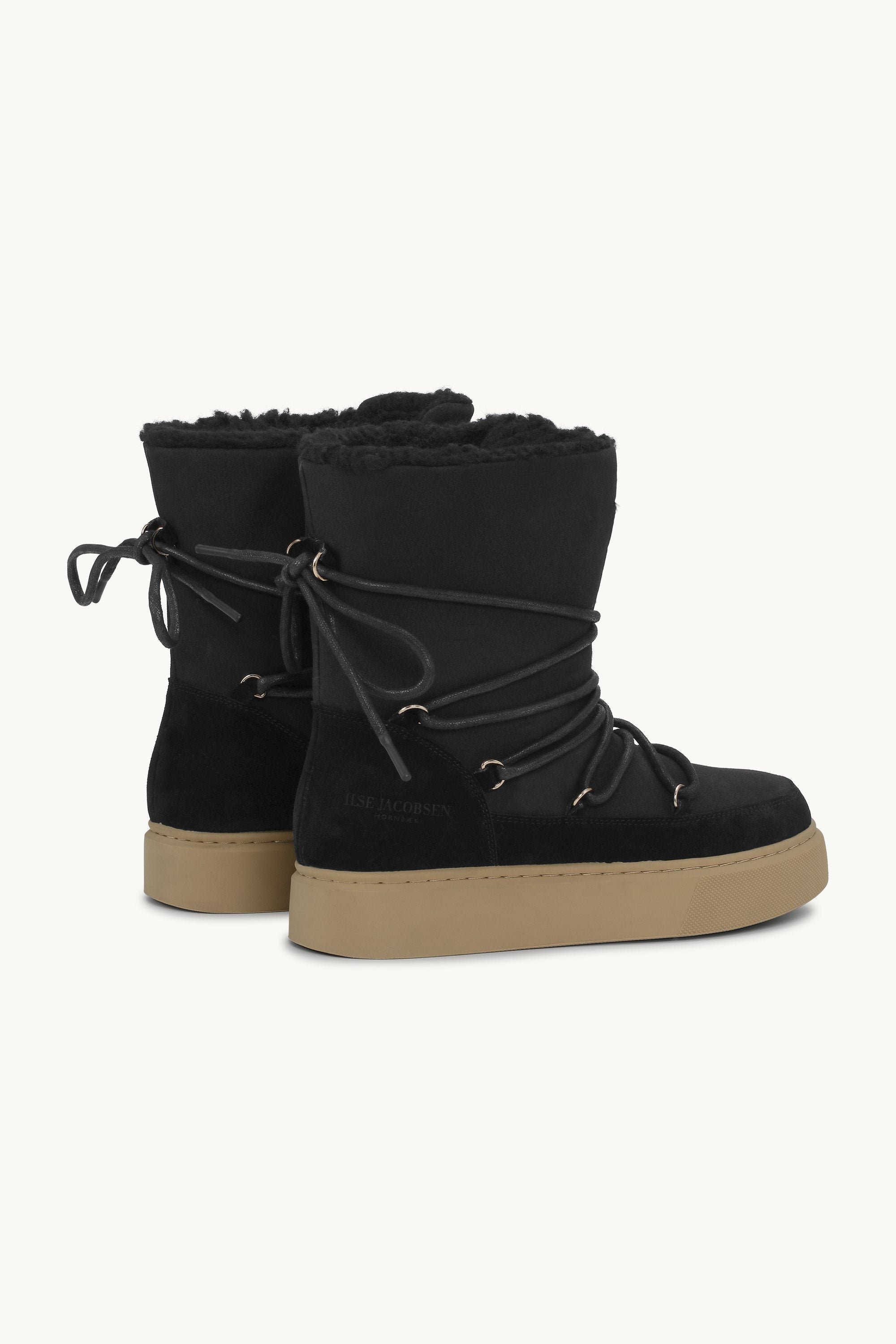 Vinterkänga med Snörning - Black Natural