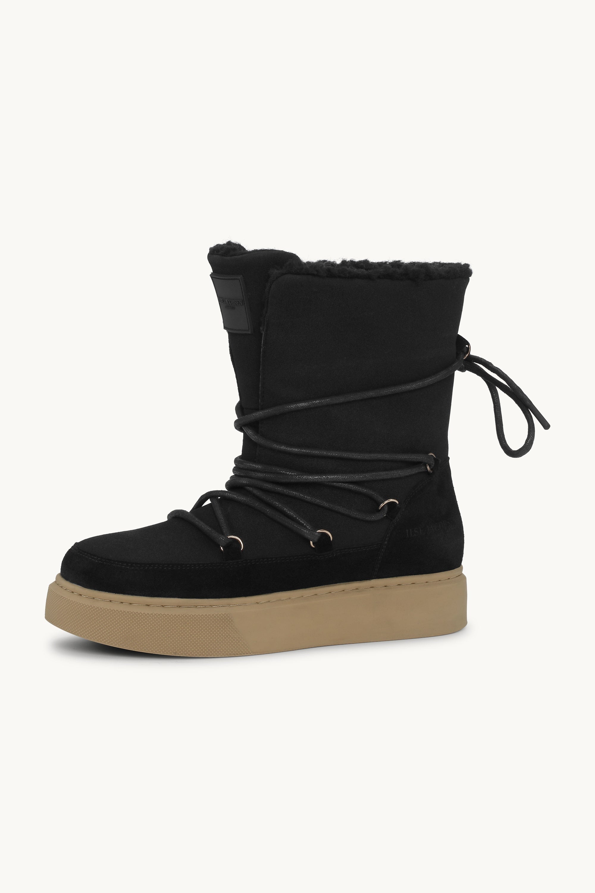 Vinterkänga med Snörning - Black Natural