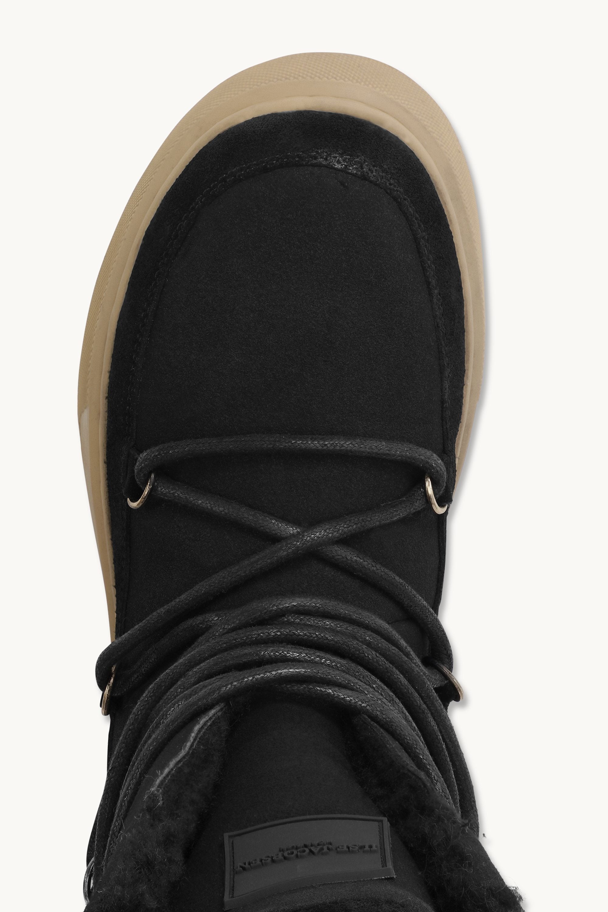 Vinterkänga med Snörning - Black Natural
