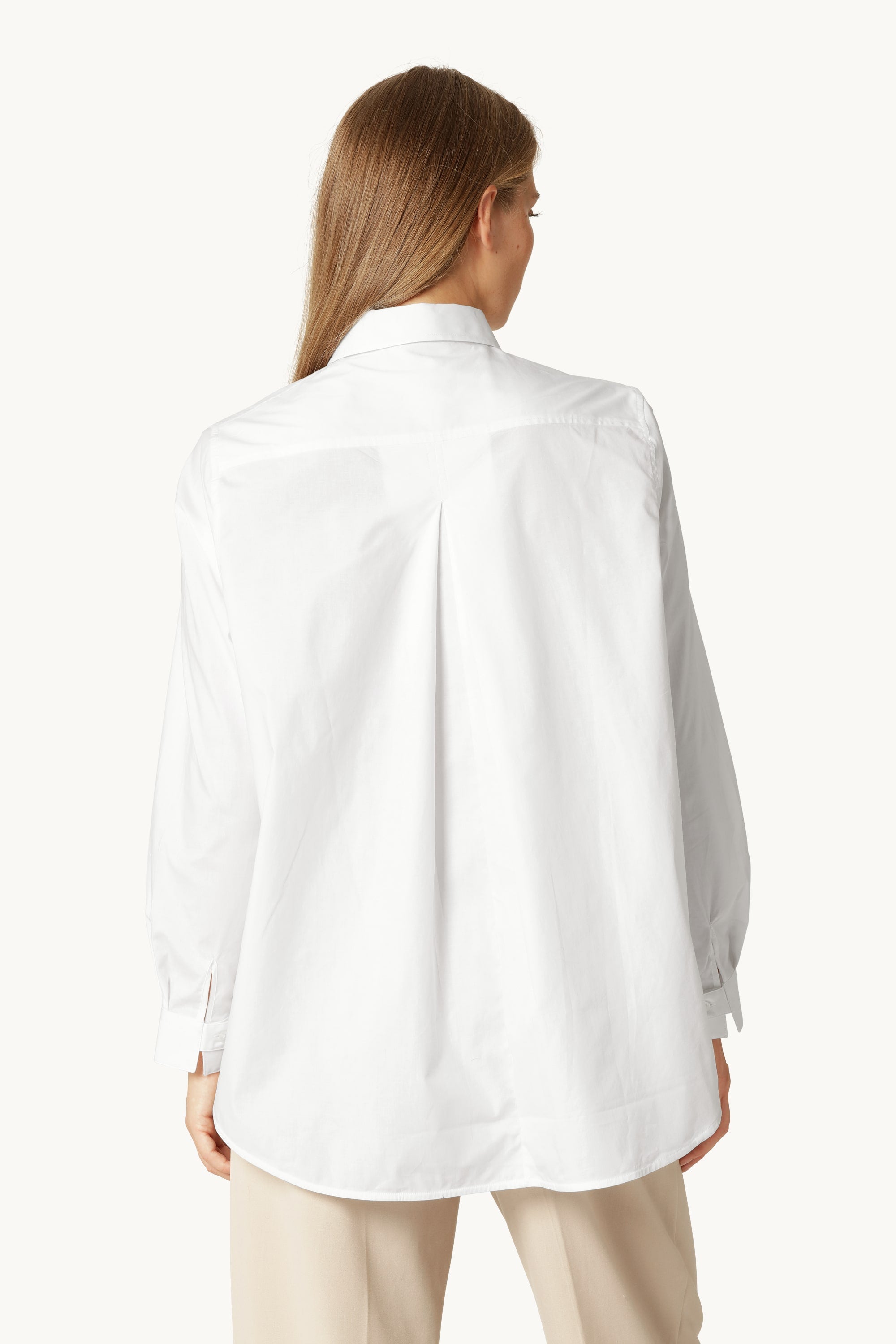 Skjorta Med Fall Baktill - White
