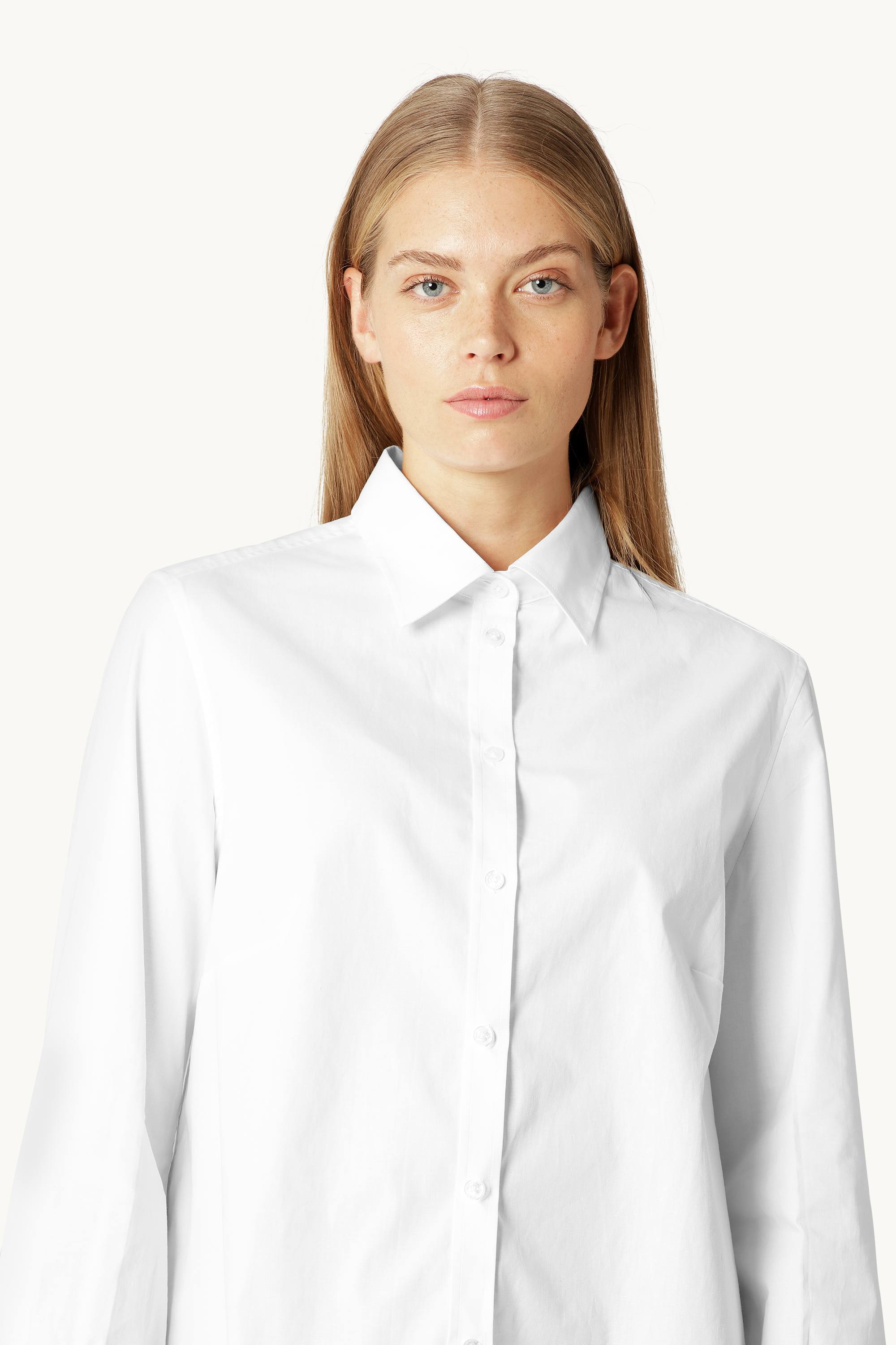 Skjorta Med Fall Baktill - White