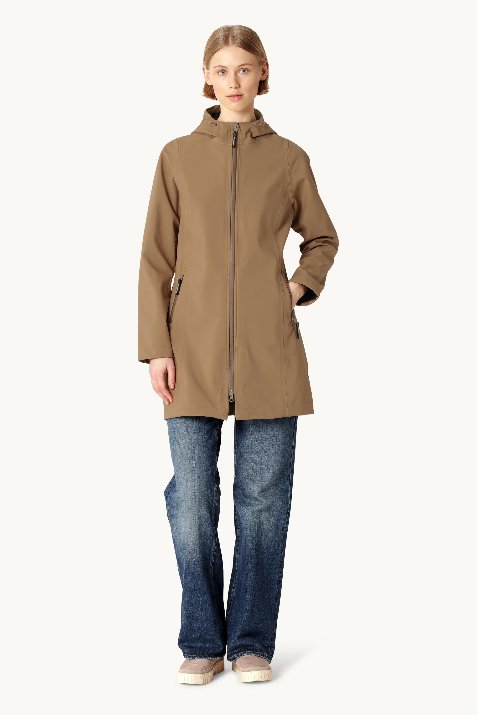 Softshell Raincoat - Mocca