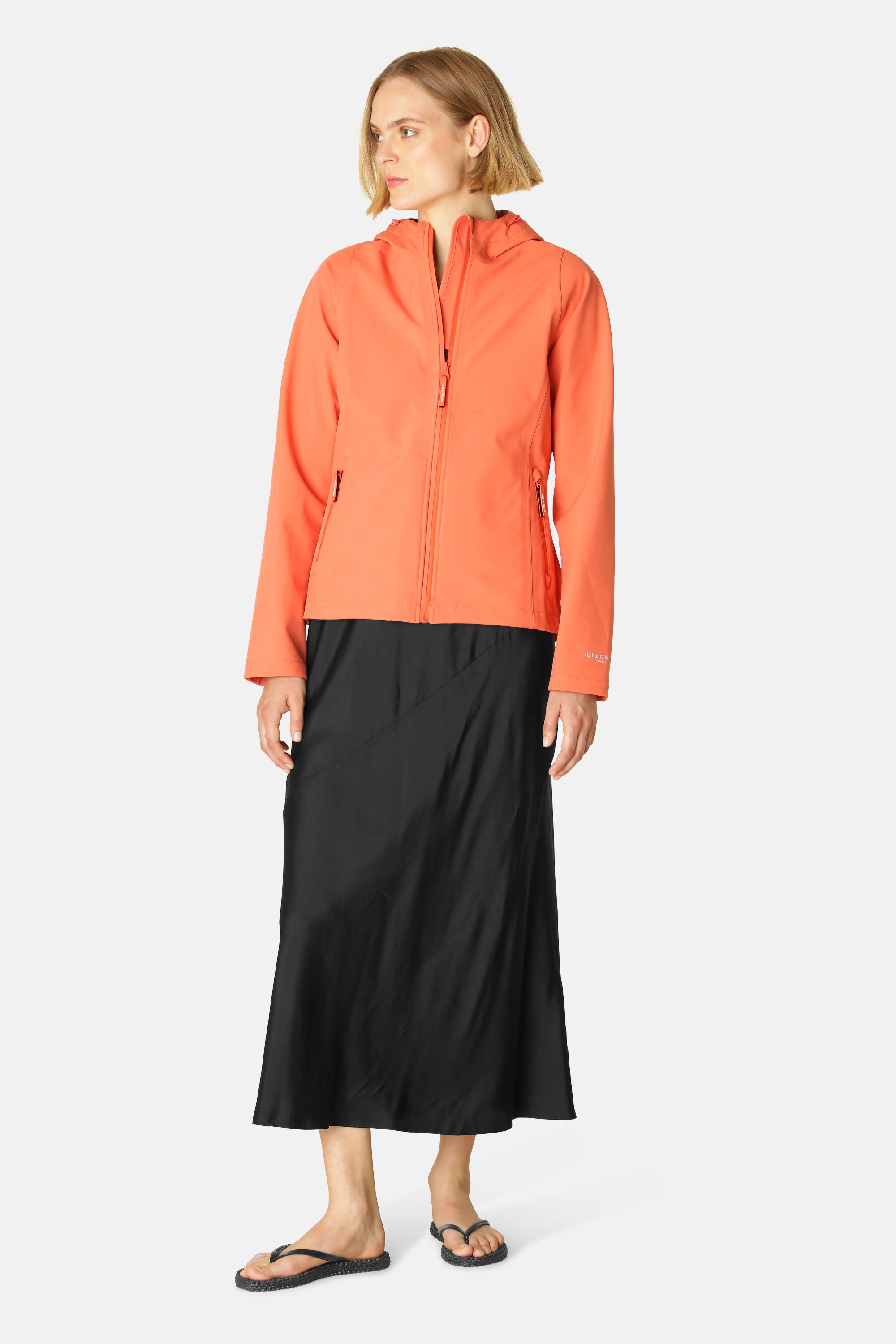 Short Softshell Raincoat - Hot Orange
