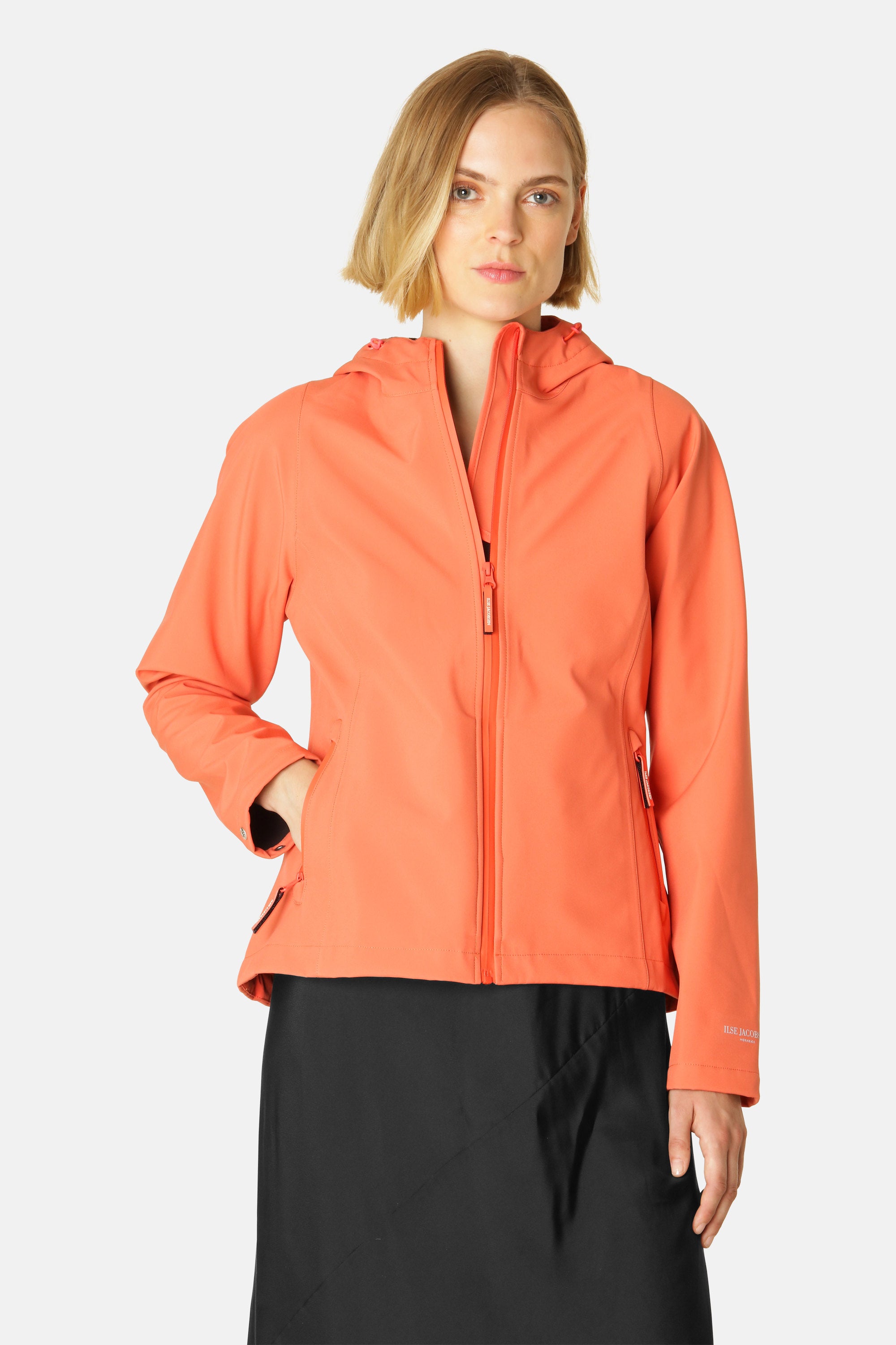 Short Softshell Raincoat - Hot Orange