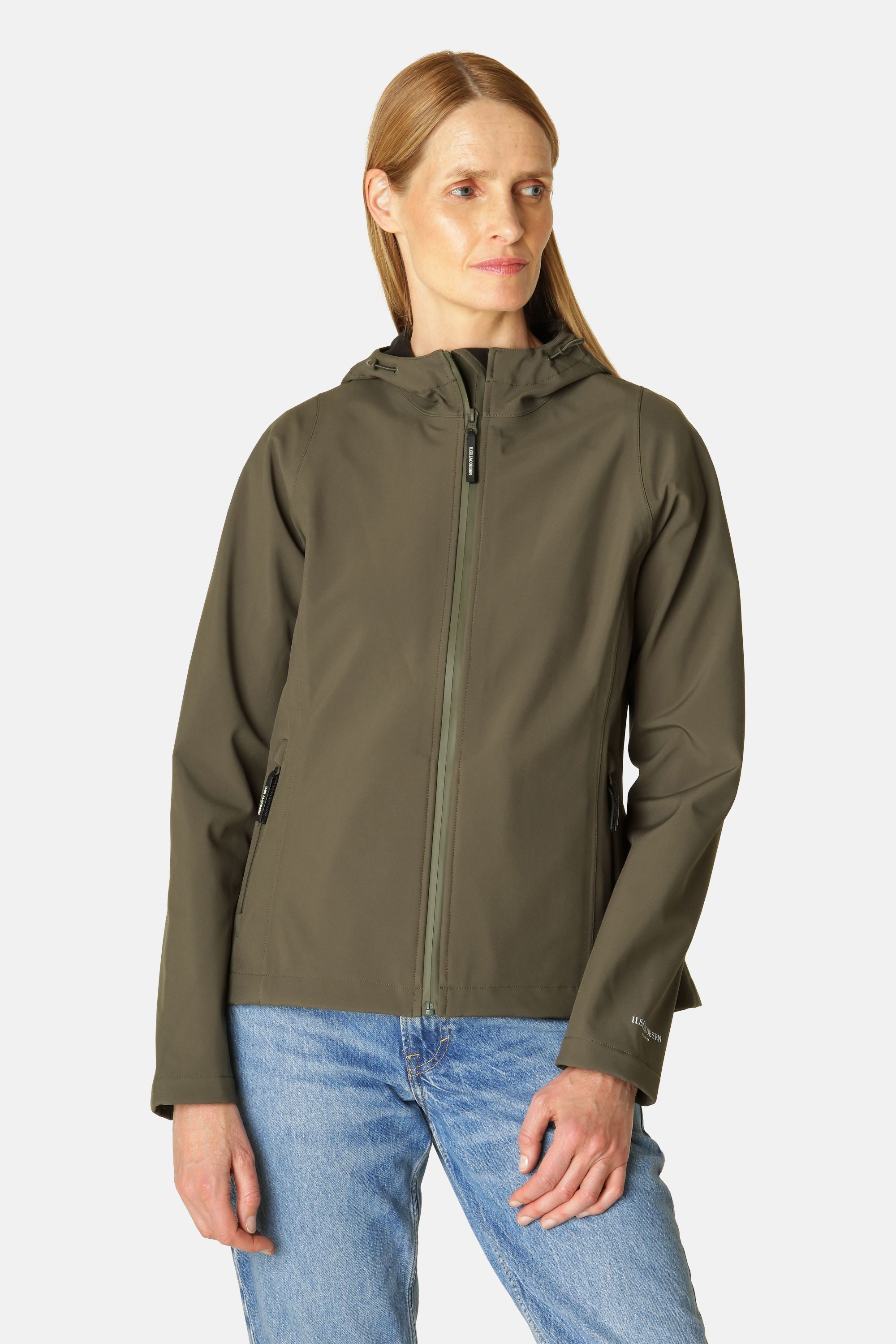 Short Softshell Raincoat - Army