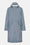 Long Softshell Raincoat - Grey Blue