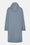 Long Softshell Raincoat - Grey Blue