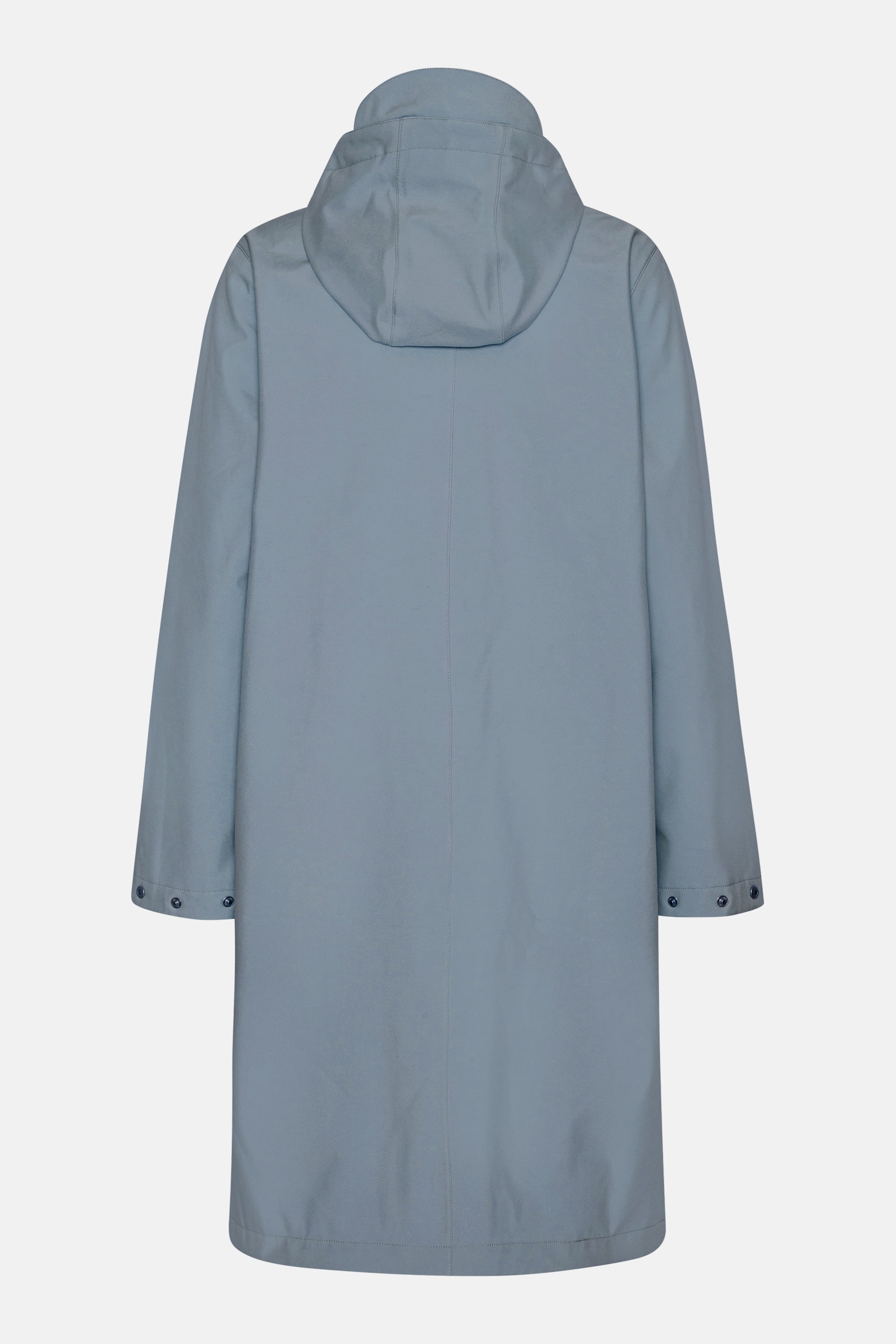 Long Softshell Raincoat - Grey Blue