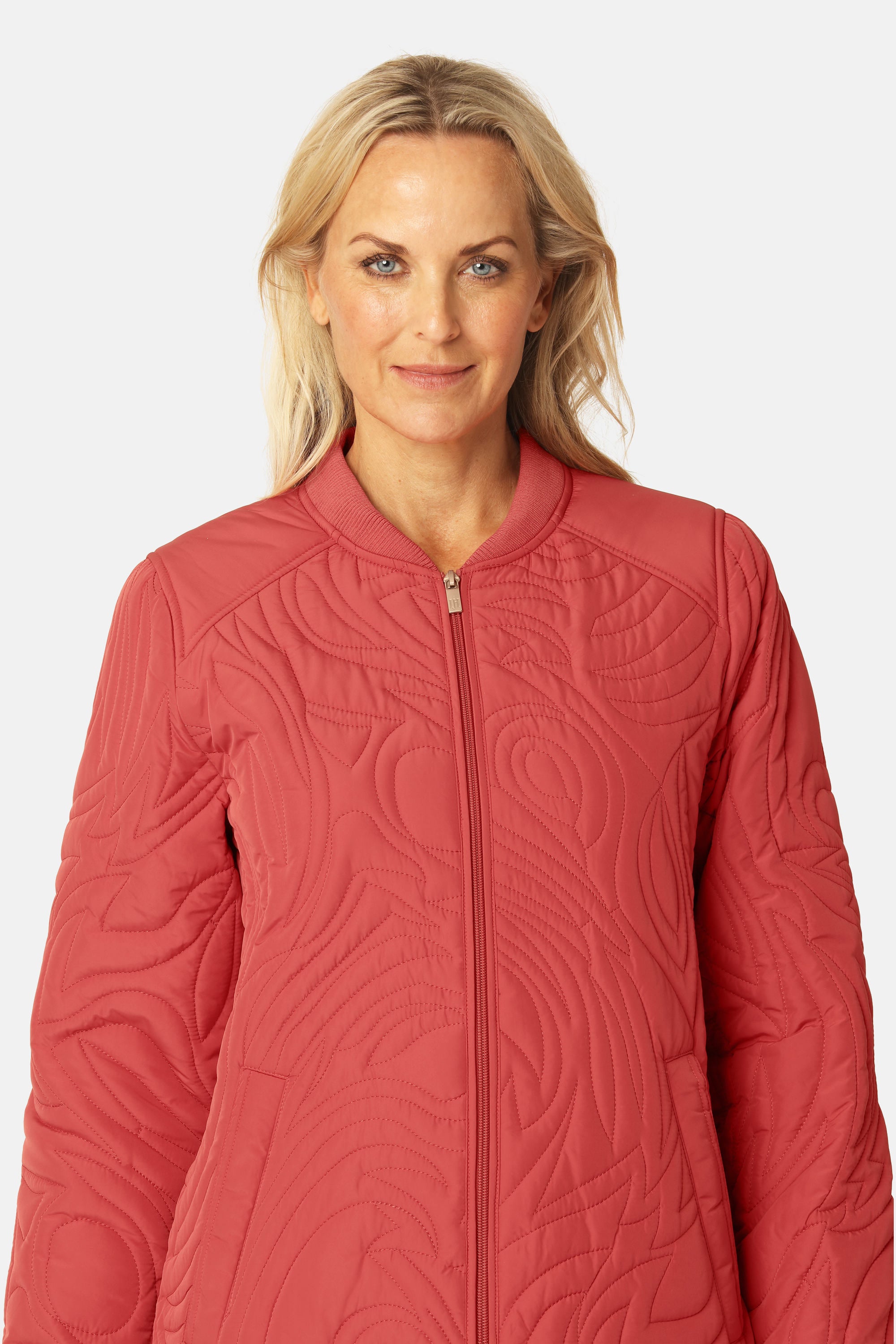 Kort Quiltad Jacka - Baked Apple